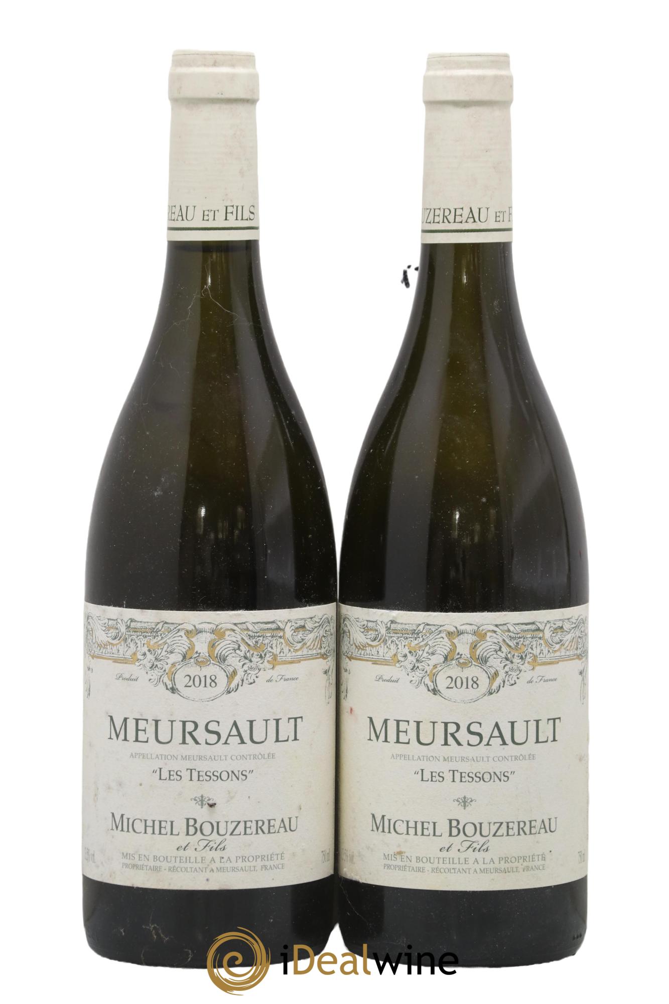 Meursault Les Tessons Michel Bouzereau et Fils (Domaine) 2018 - Lot de 2 bouteilles - 0