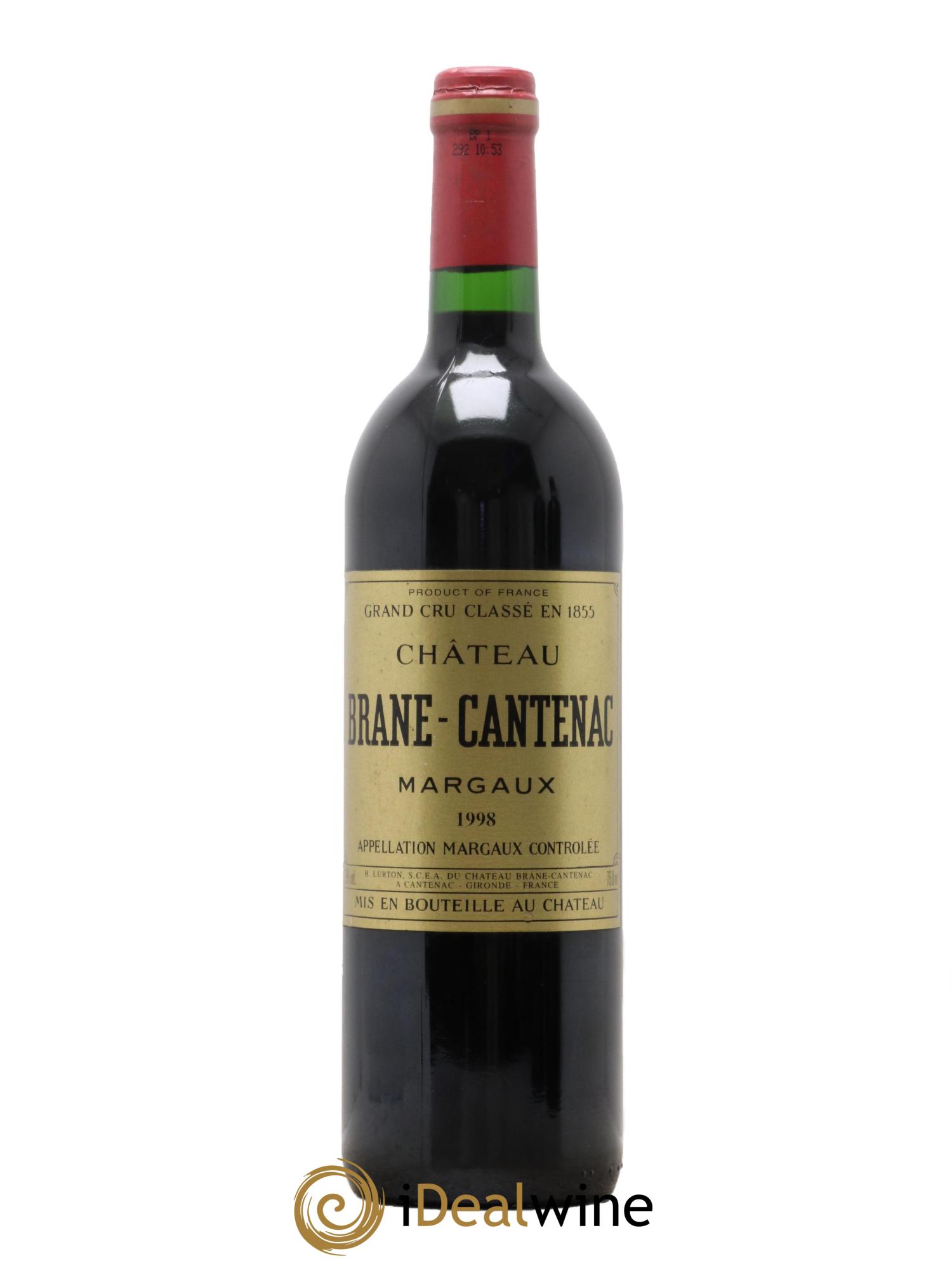 Château Brane Cantenac 2ème Grand Cru Classé 1998 - Lot de 1 bouteille - 0