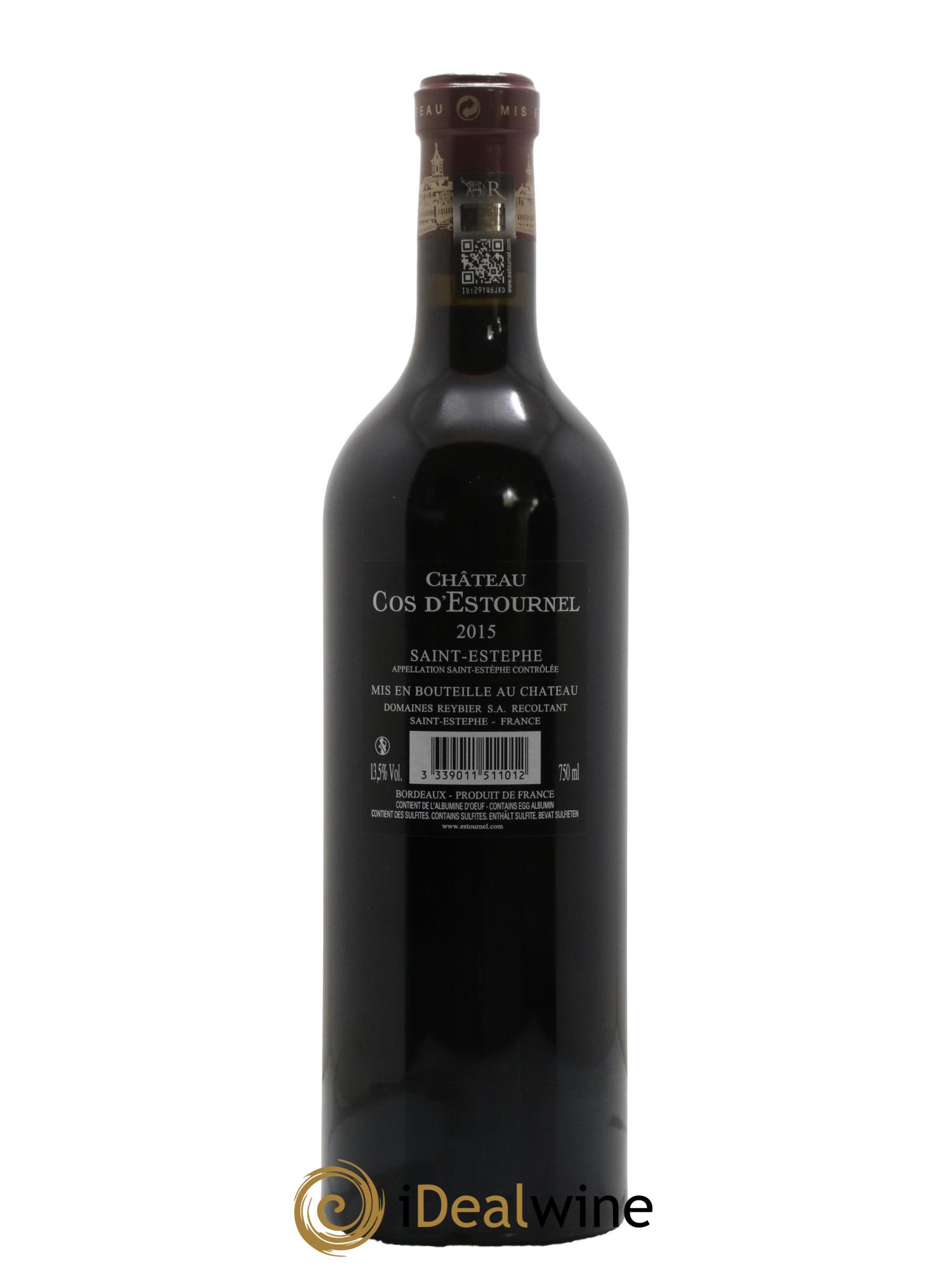 Cos d'Estournel 2ème Grand Cru Classé 2015 - Lot de 1 bouteille - 1
