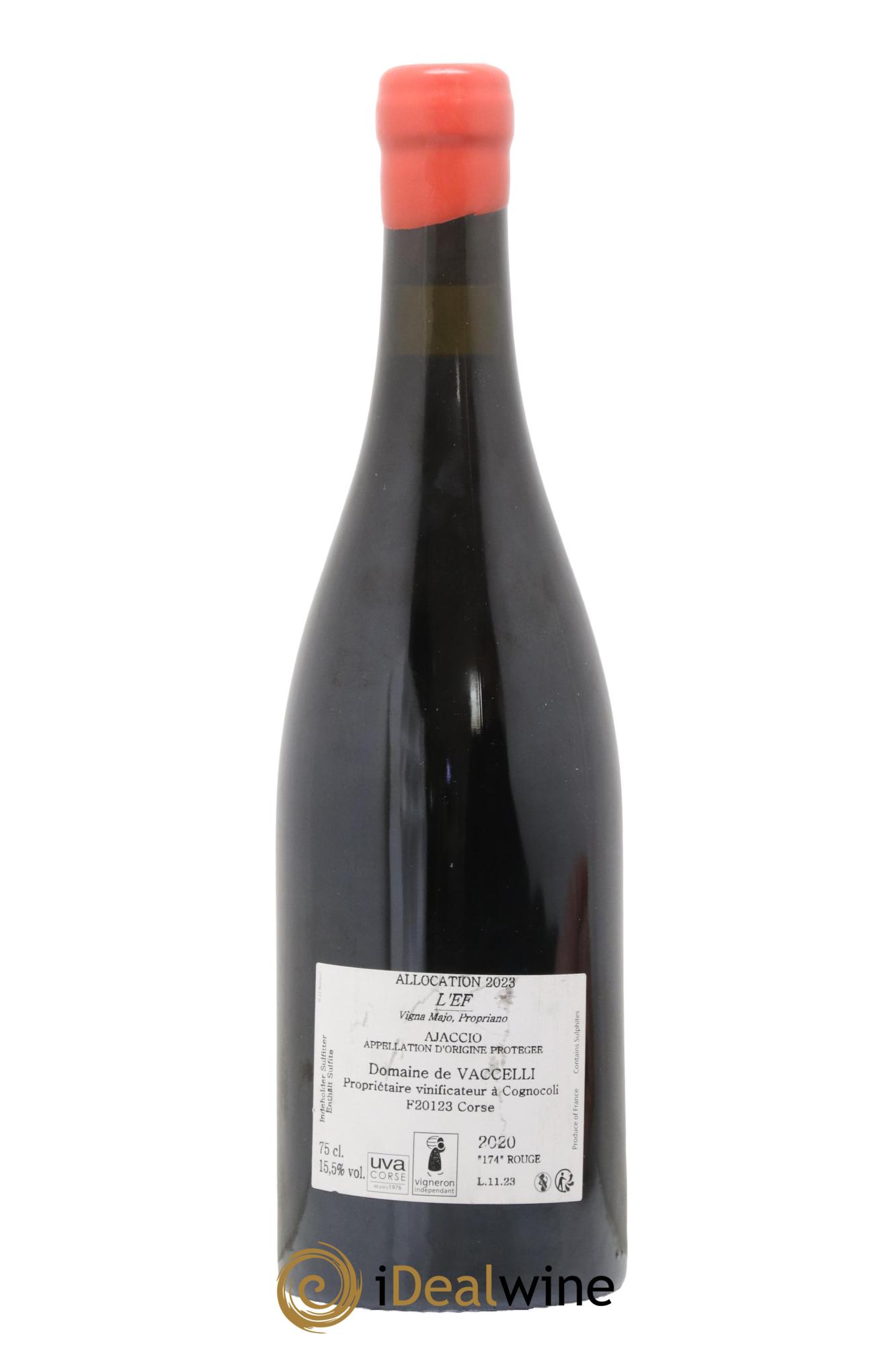 Ajaccio Granit 174 Vaccelli 2020 - Lot de 1 bouteille - 1