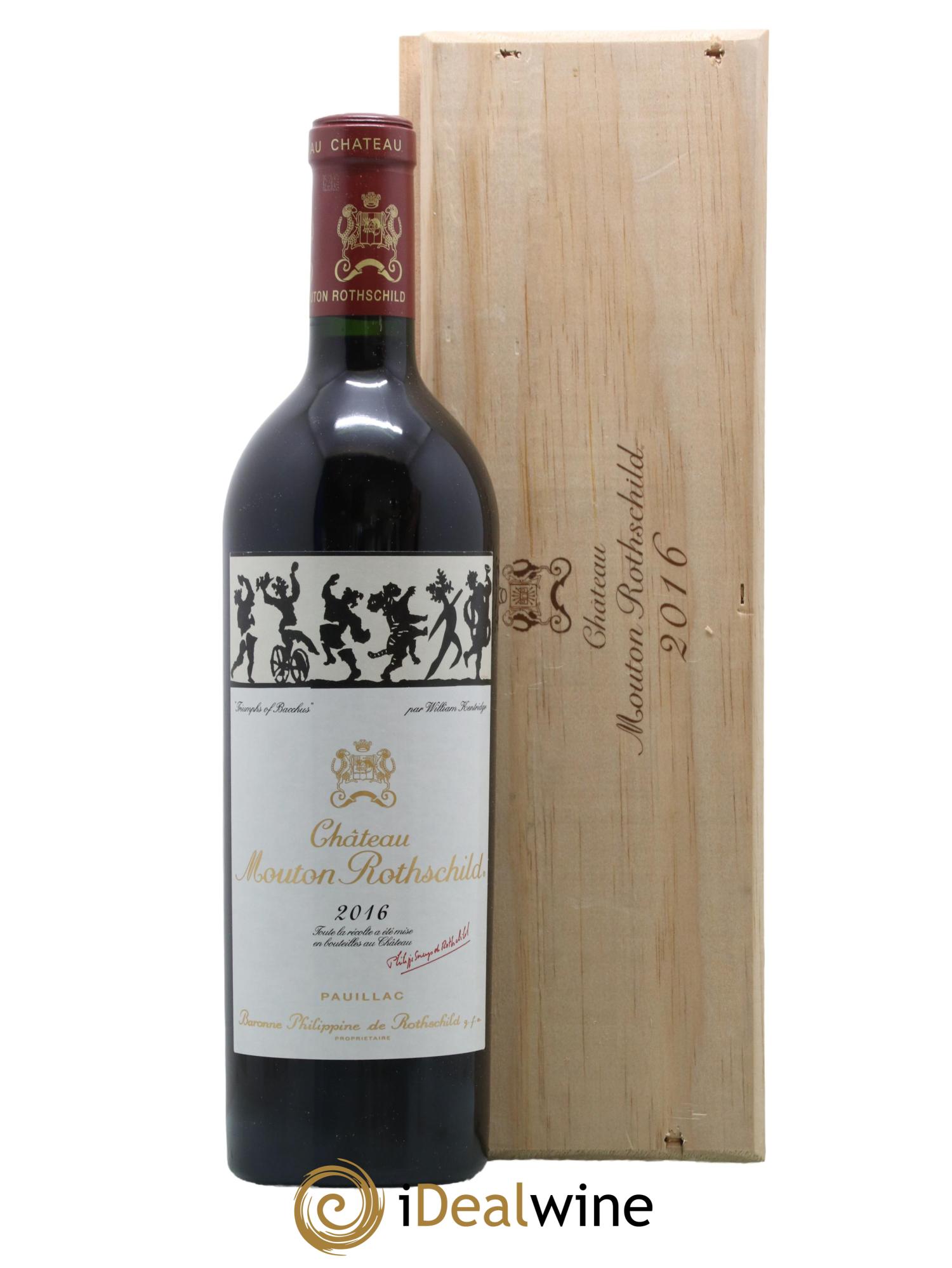 Château Mouton Rothschild 1er Grand Cru Classé 2016 - Lot de 1 bouteille - 1
