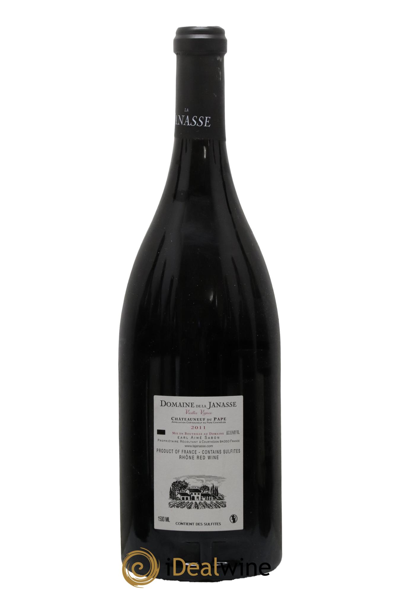 Châteauneuf-du-Pape Cuvée Vieilles Vignes La Janasse (Domaine de)  2011 - Posten von 1 Magnum - 1