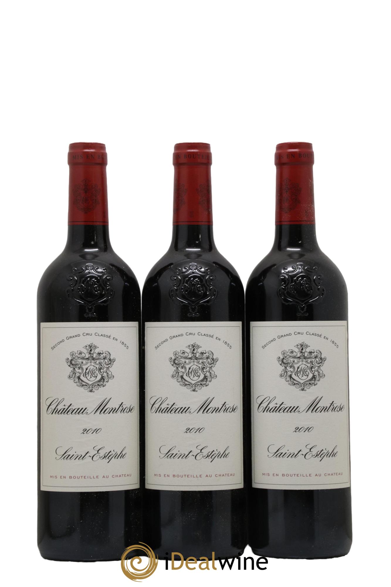 Château Montrose 2ème Grand Cru Classé 2010 - Lot de 3 bouteilles - 0