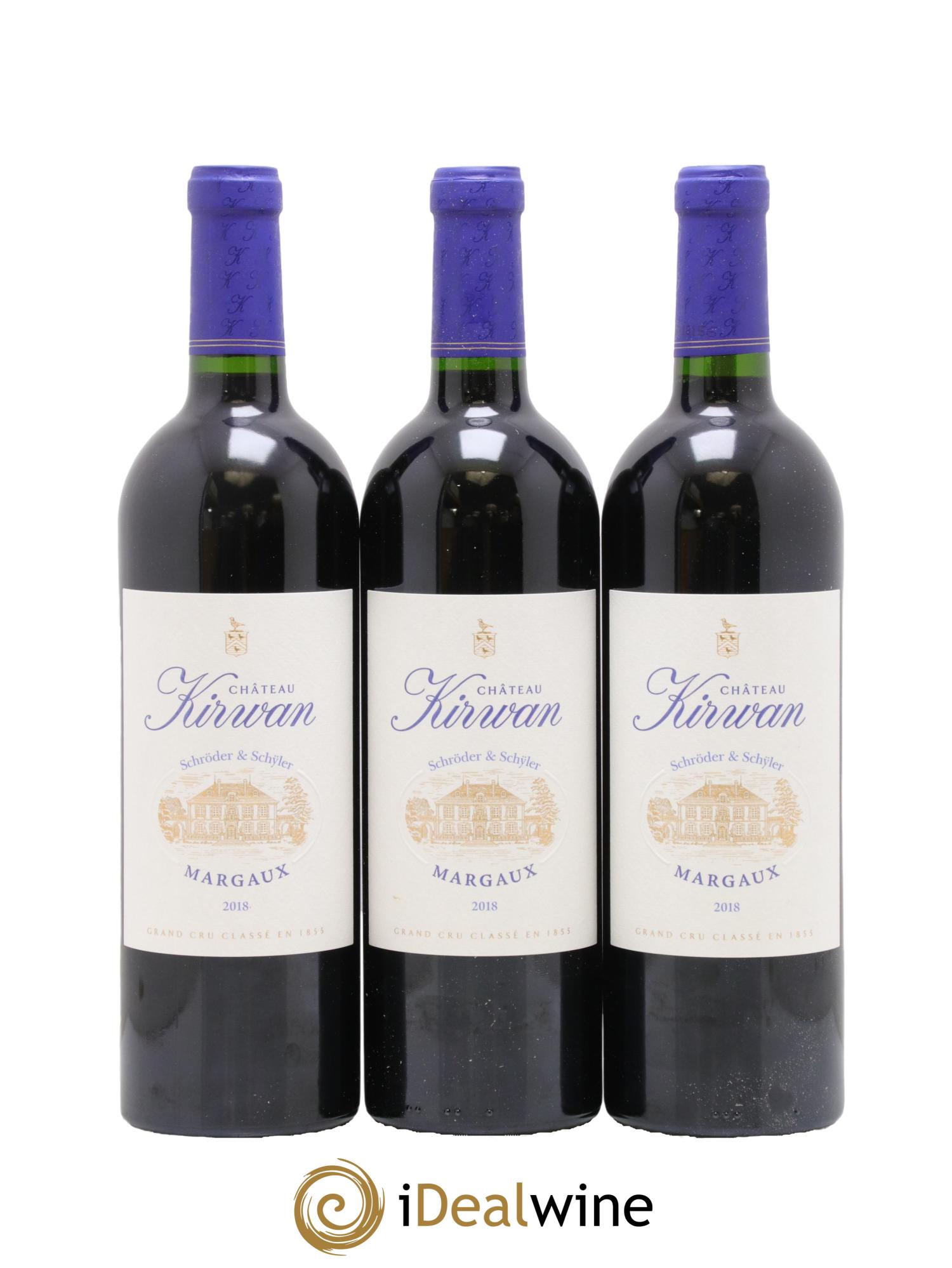 Château Kirwan 3ème Grand Cru Classé 2018 - Lot of 3 bottles - 0
