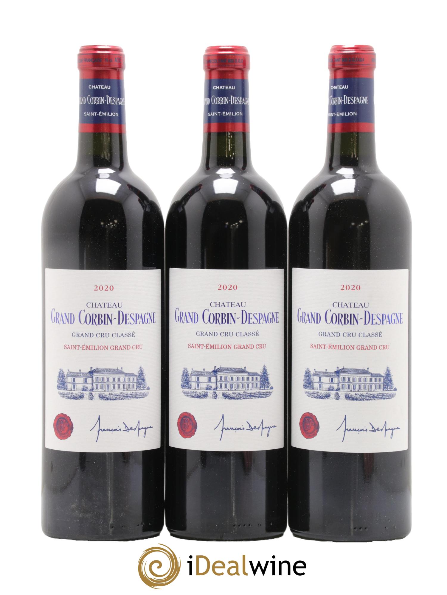 Château Grand Corbin Despagne Grand Cru Classé 2020 - Lot de 6 bouteilles - 2