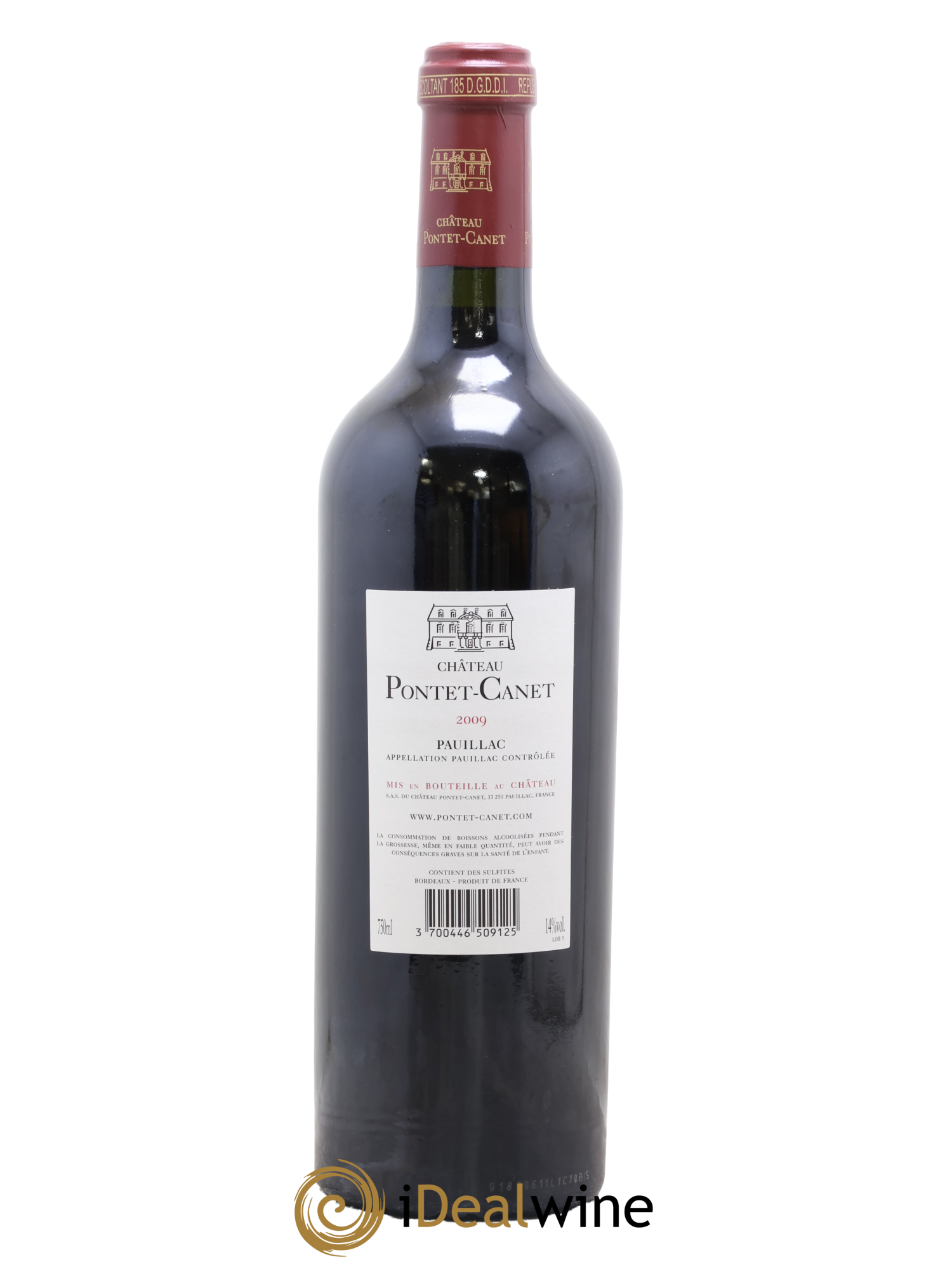 Château Pontet Canet 5ème Grand Cru Classé 2009 - Lot de 1 bouteille - 1