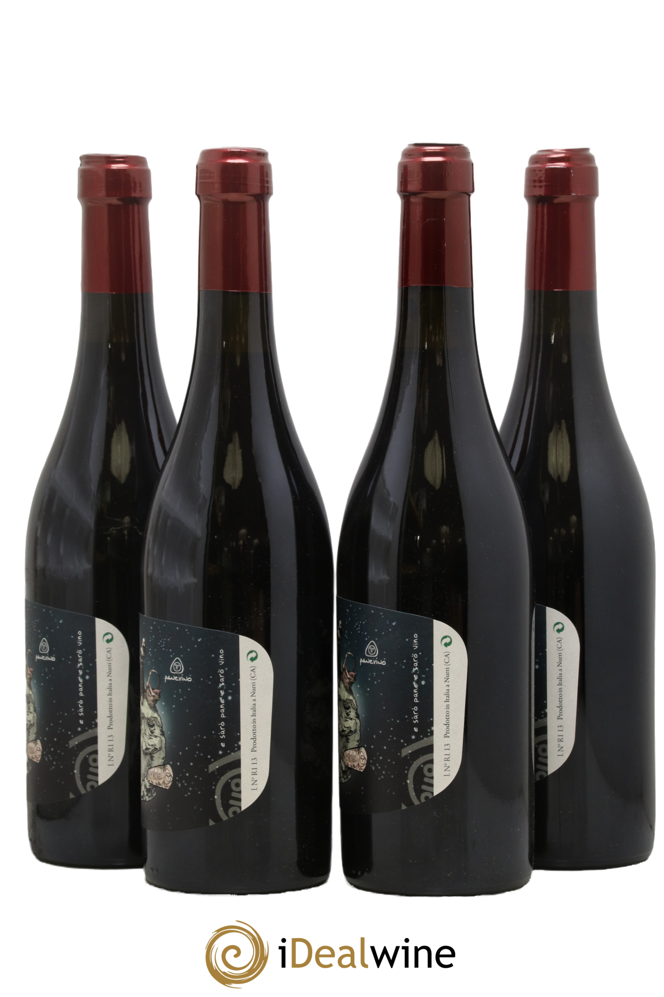 Sardaigne Vino Rosso Su'Chi No'Nau Panevino 2013 - Lot of 4 bottles - 1