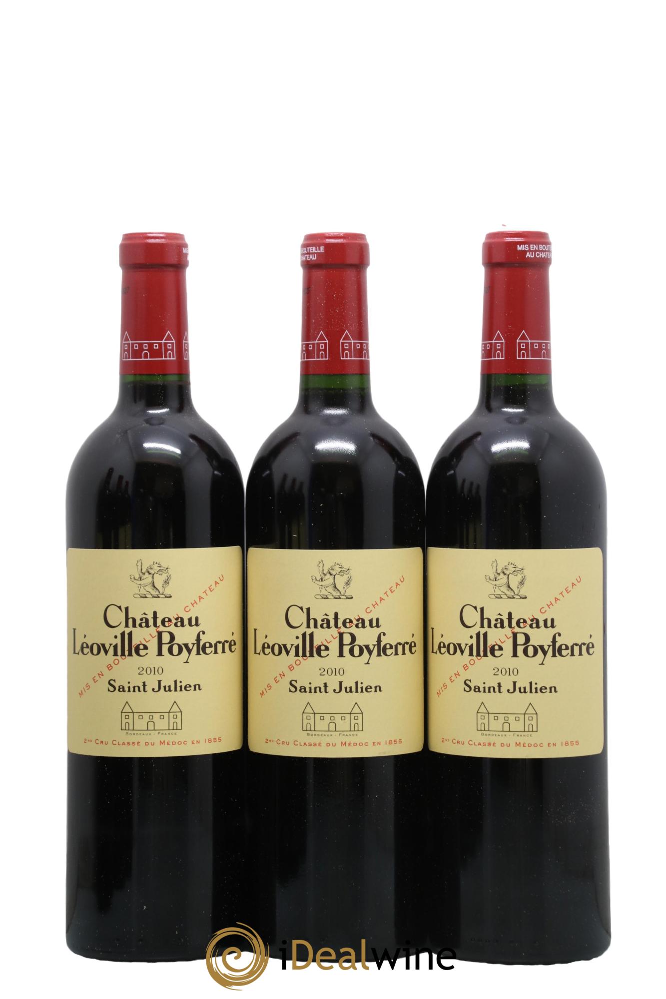 Château Léoville Poyferré 2ème Grand Cru Classé 2010 - Lot de 6 bouteilles - 1