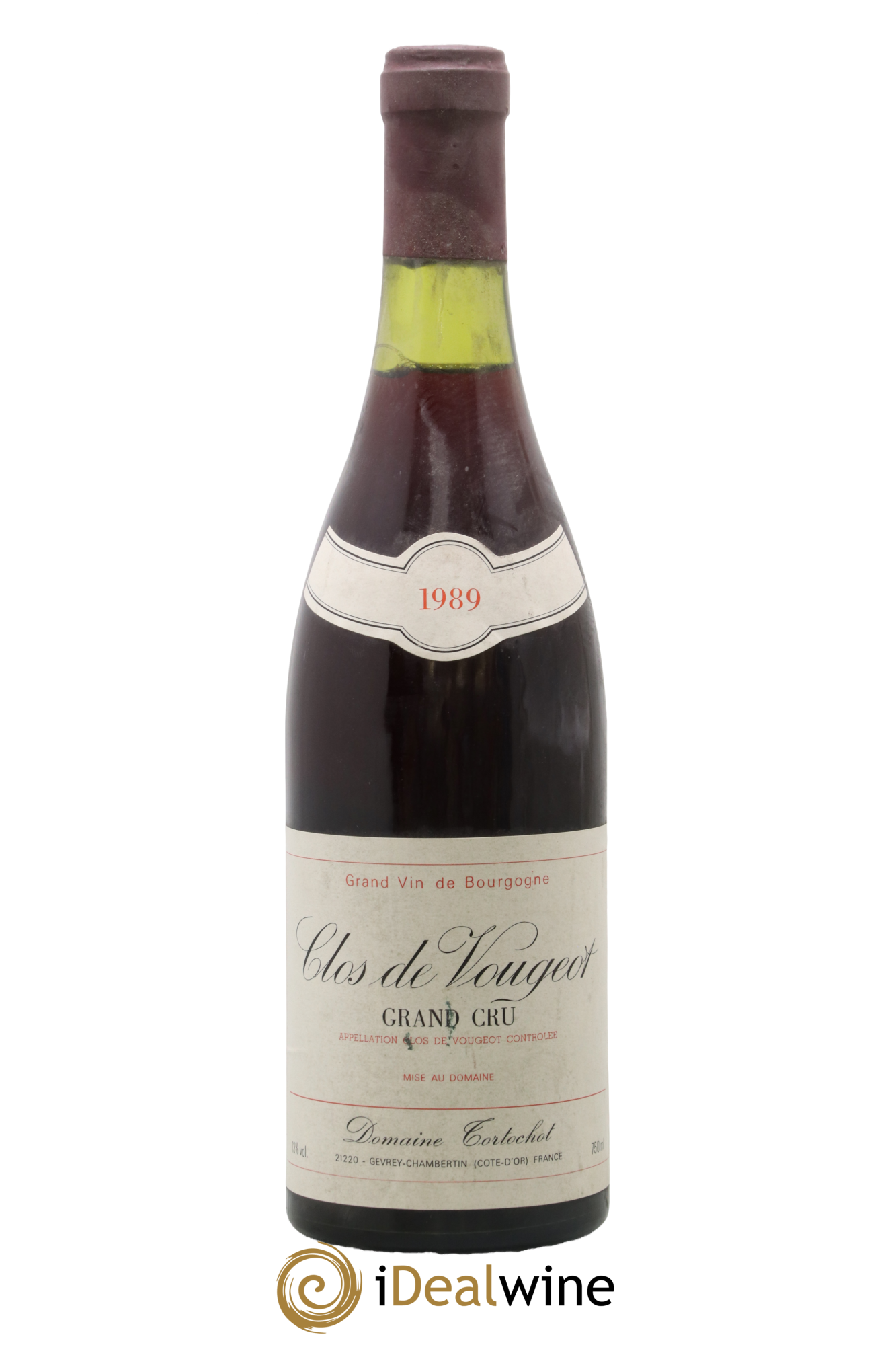Clos de Vougeot Grand Cru Tortochot (Domaine) 1989 - Lot de 1 bouteille - 0