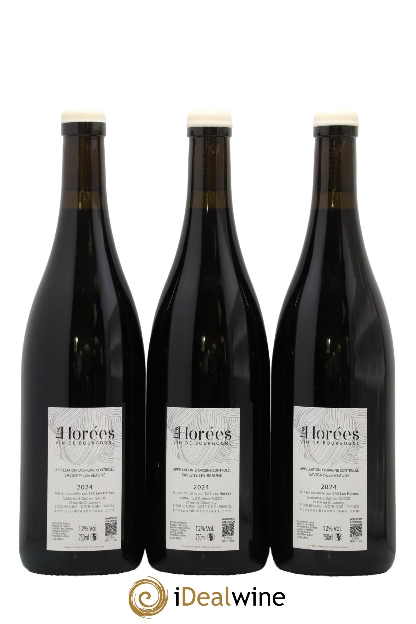 Savigny-lès-Beaune Les Plaisirs et les jours Les Horées 2024 - Lot de 3 bouteilles - 1