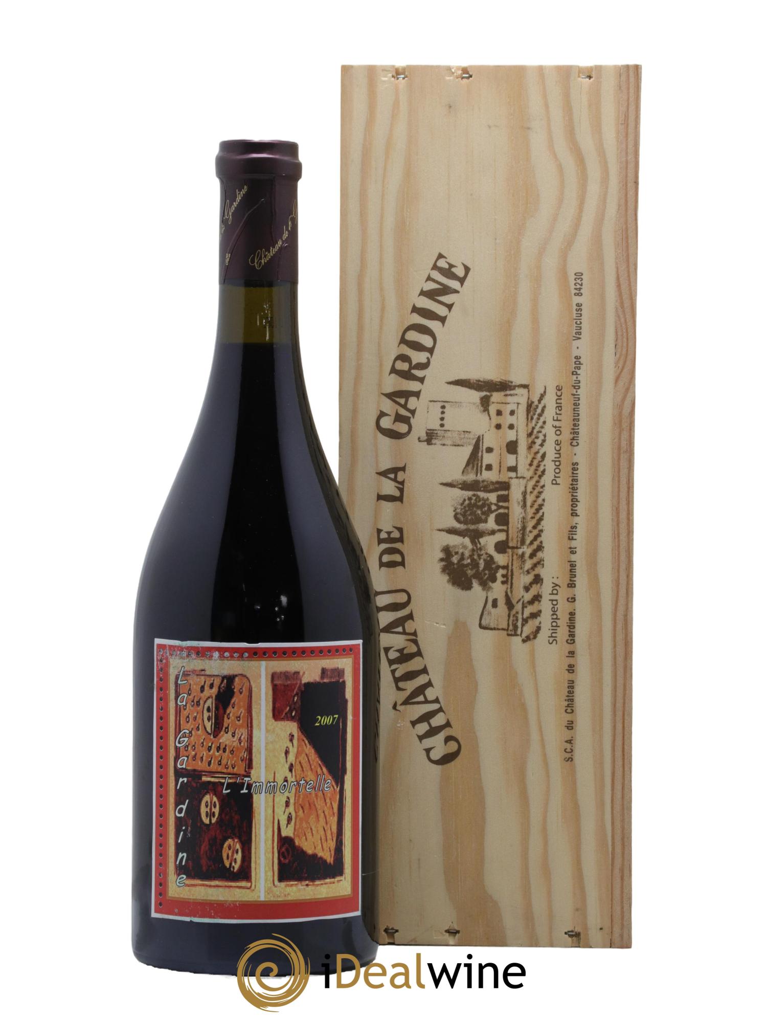 Châteauneuf-du-Pape Château de La Gardine L'Immortelle Famille Brunel 2007 - Lot de 1 bouteille - 0