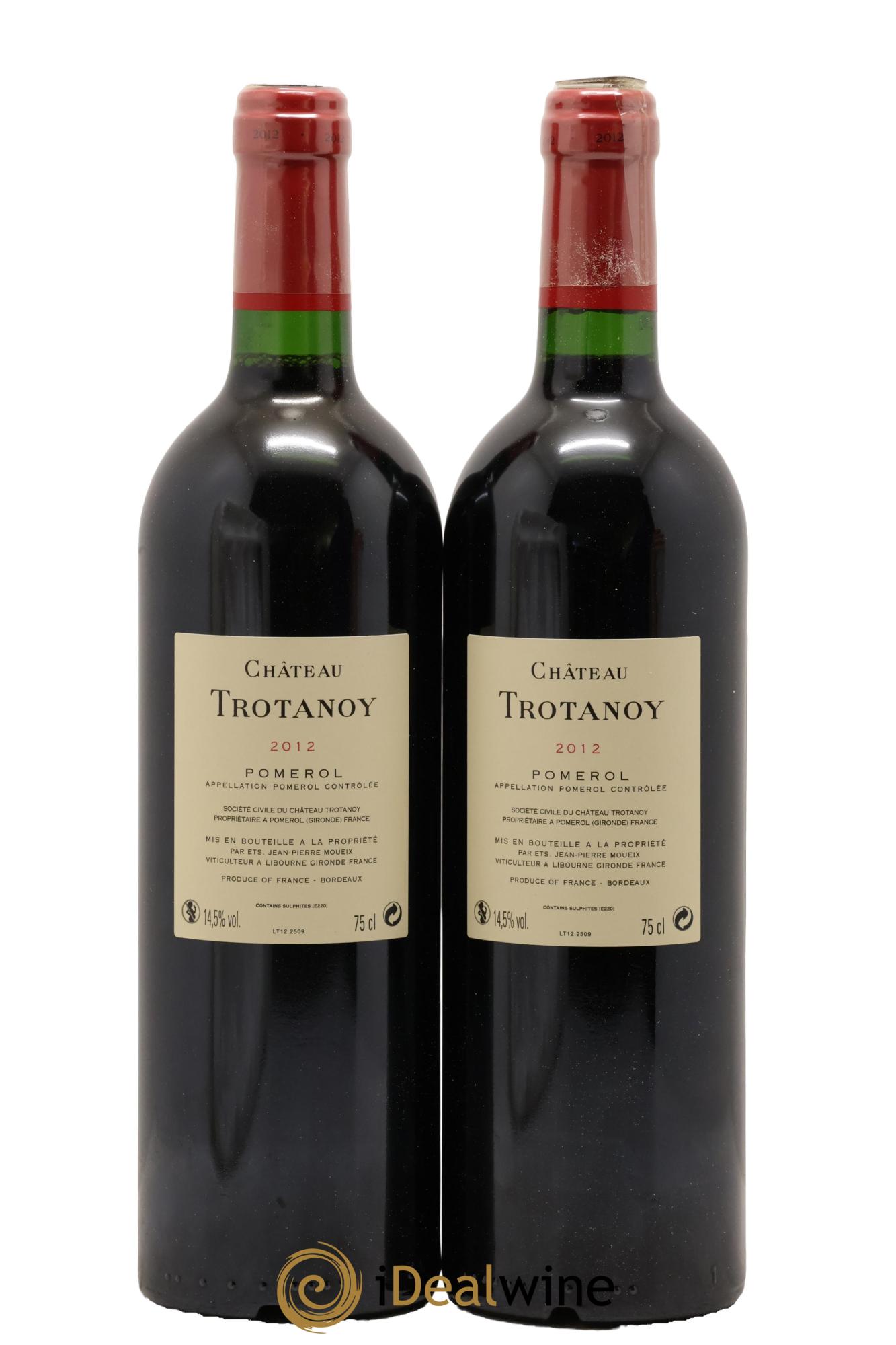 Château Trotanoy 2012 - Lot of 2 bottles - 1