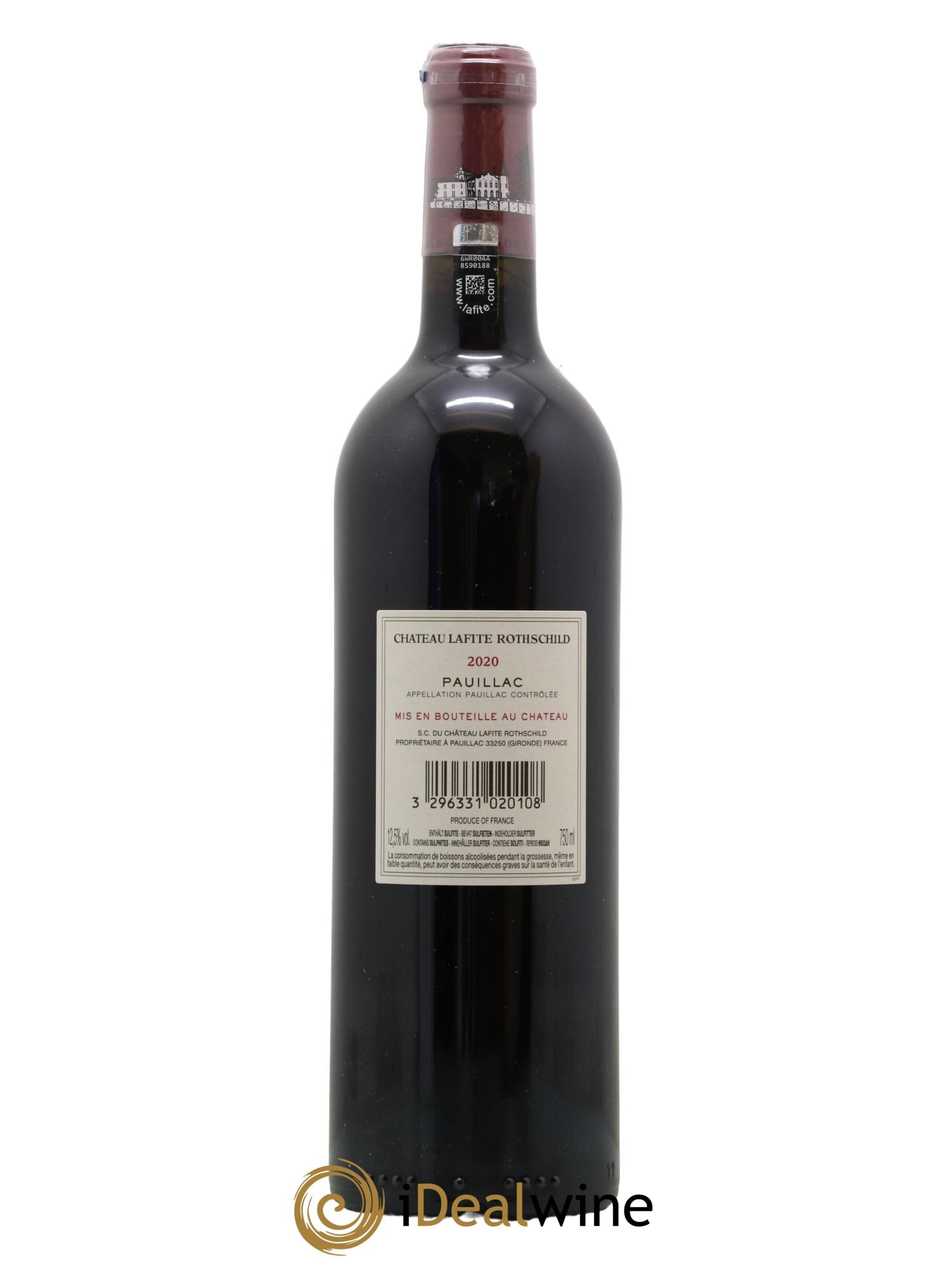 Château Lafite Rothschild 1er Grand Cru Classé  2020 - Lot of 1 bottle - 2