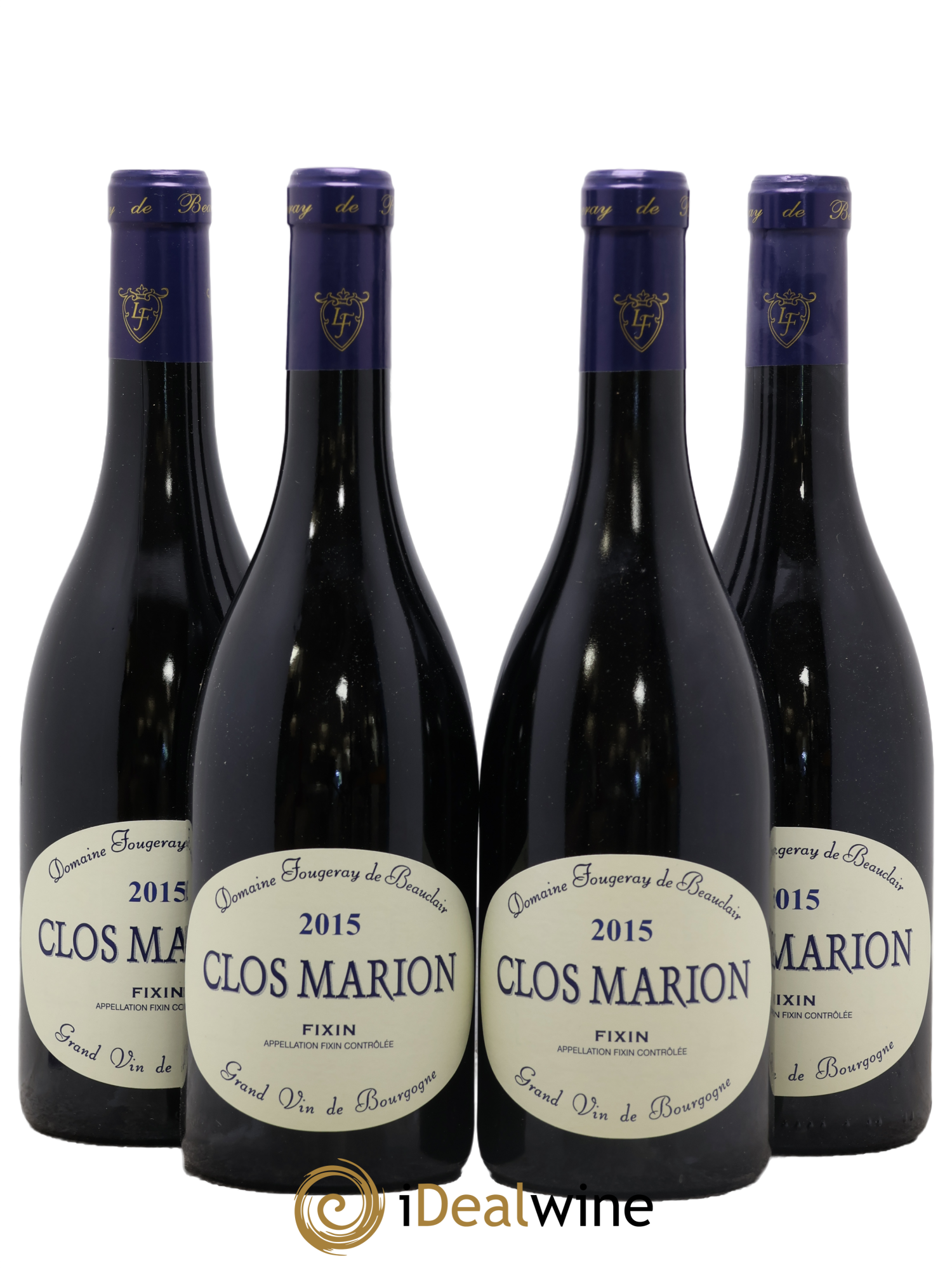 Fixin Clos Marion Fougeray de Beauclair 2015 - Lot de 4 bouteilles - 0