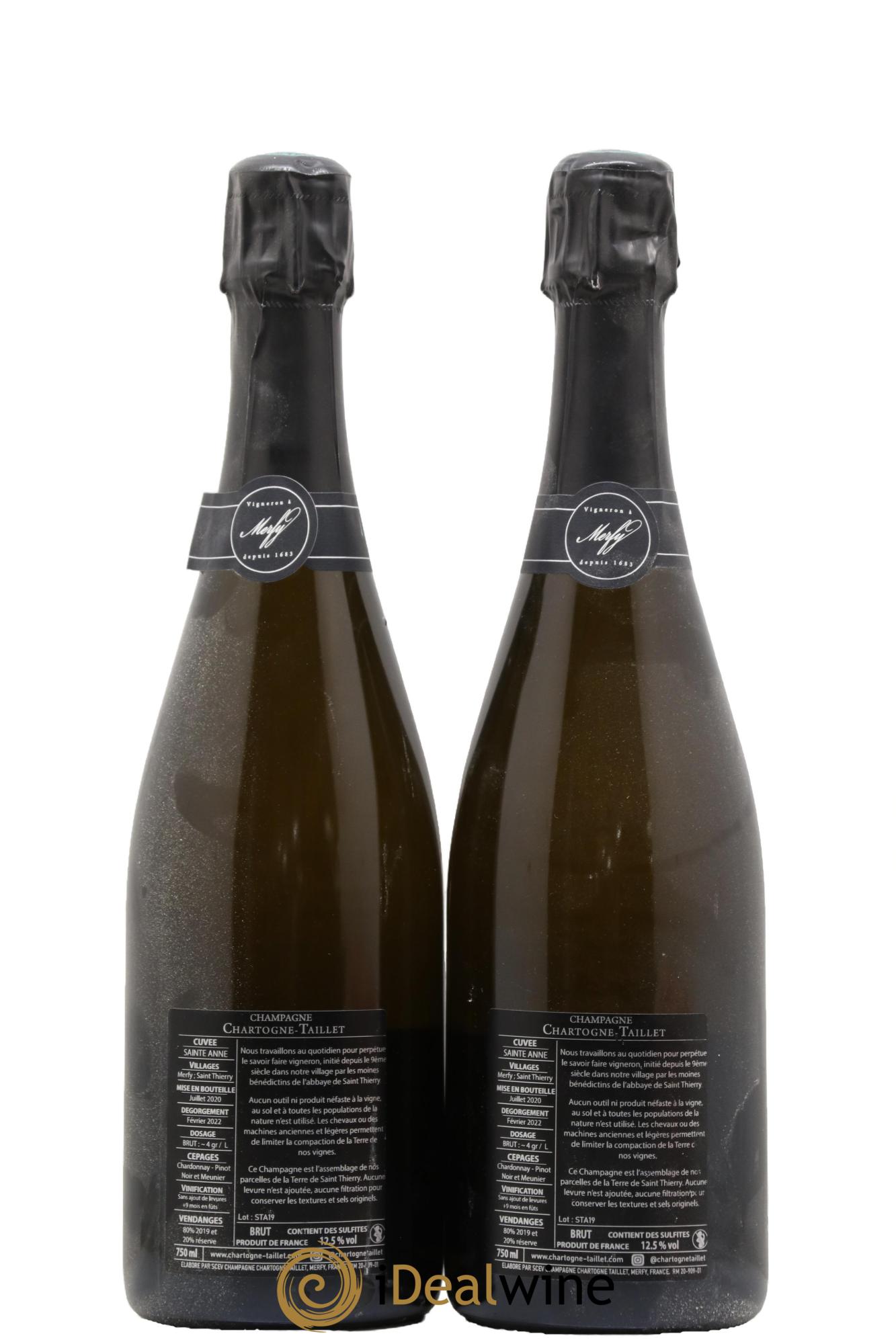 Sainte-Anne Brut Chartogne-Taillet - Lot de 2 bouteilles - 1