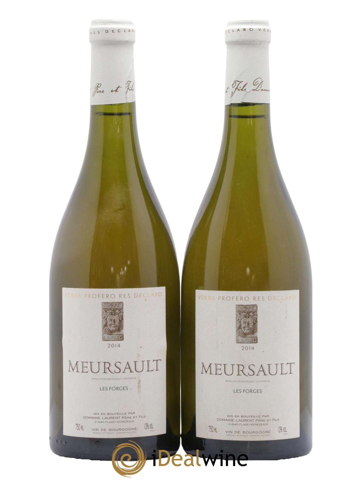 Meursault Les Forges Domaine Laurent 2014 - Lot of 2 bottles - 0