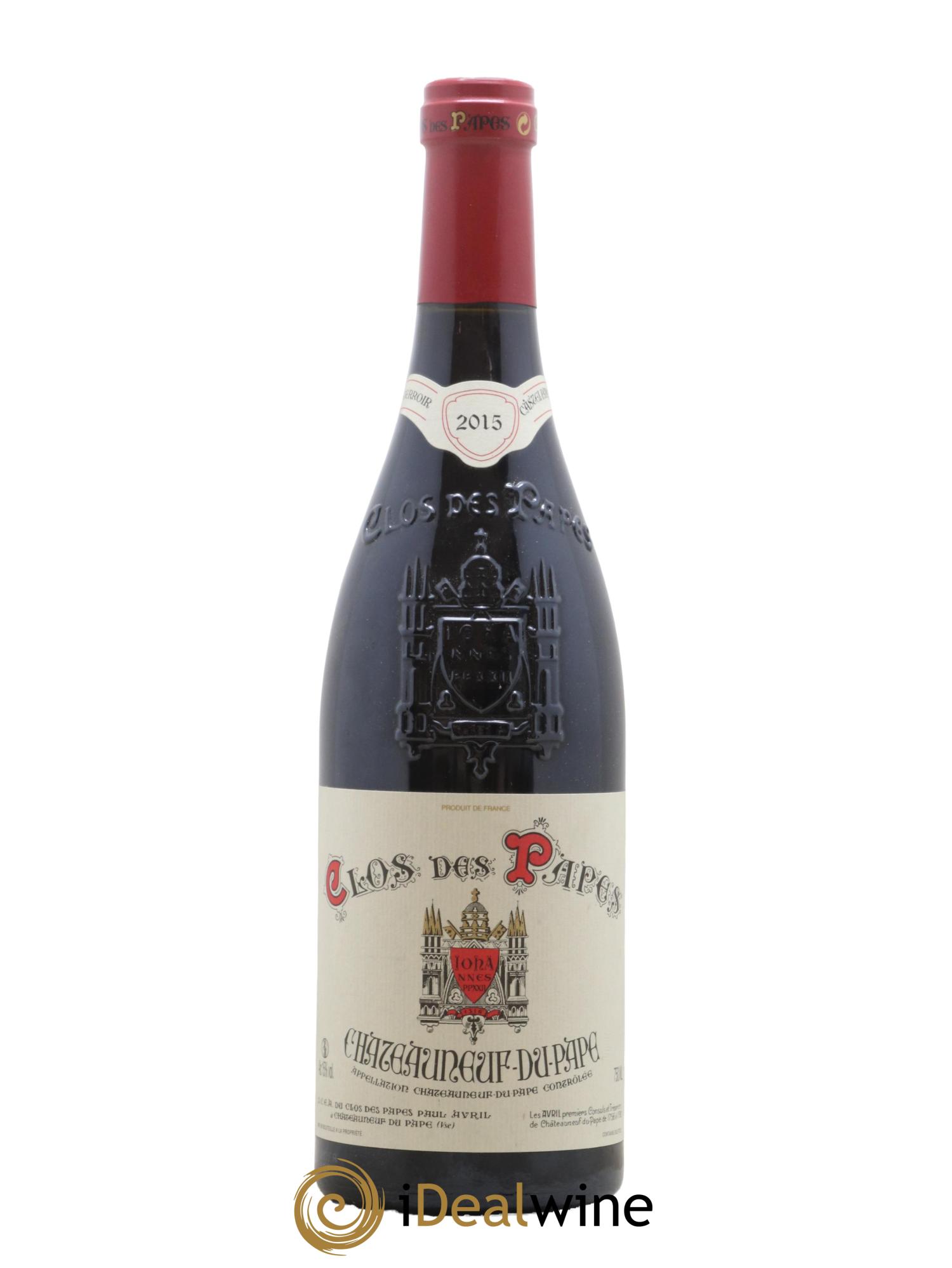 Châteauneuf-du-Pape Clos des Papes - Paul Avril 2015 - Lot de 1 bouteille - 0