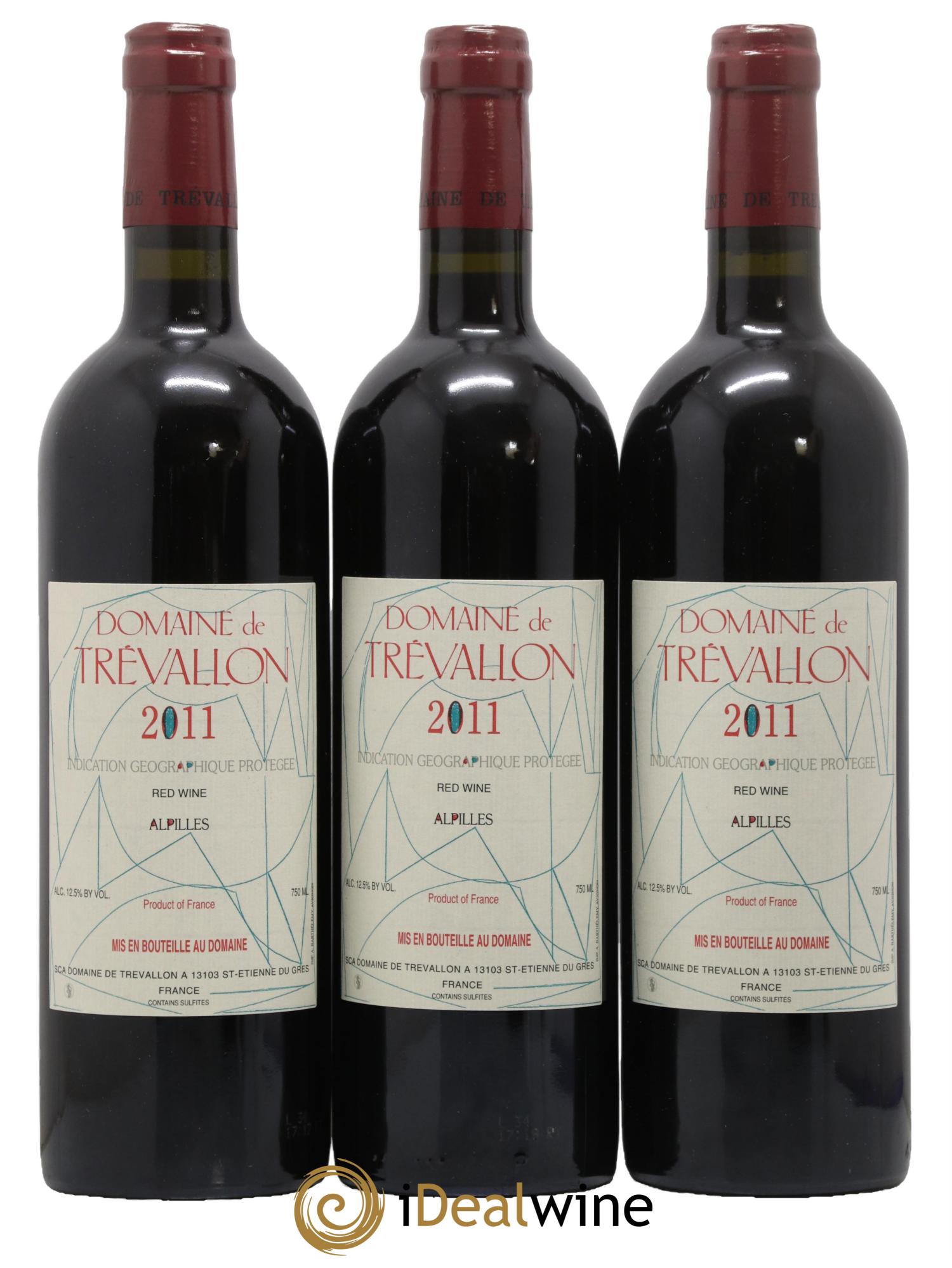 Alpilles Trévallon (Domaine de) Eloi Dürrbach 2011 - Lot de 3 bouteilles - 0