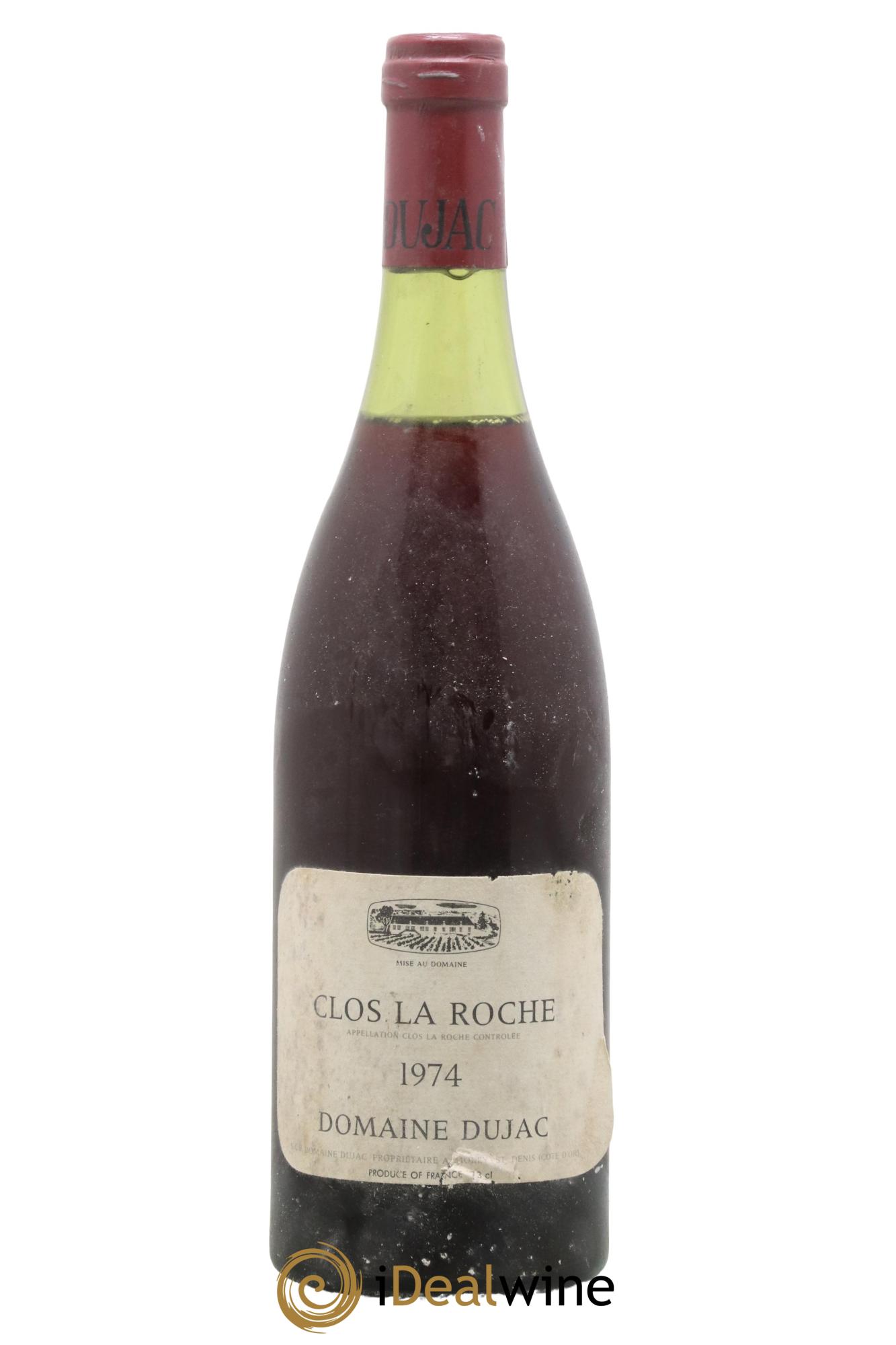 Clos de la Roche Grand Cru Dujac (Domaine) 1974 - Lot de 1 bouteille - 0