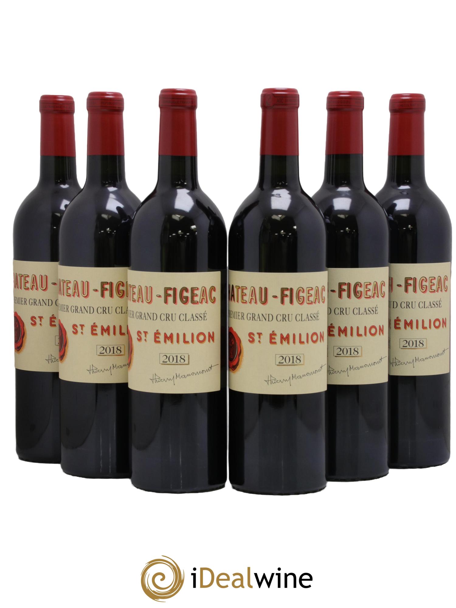 Château Figeac 1er Grand Cru Classé A 2018 - Lot de 6 bouteilles - 0