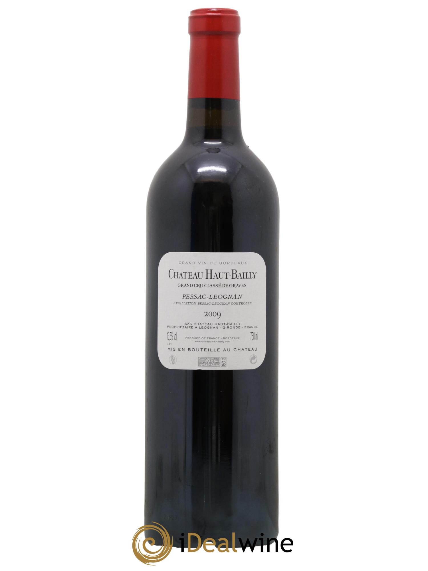 Château Haut-Bailly Cru Classé de Graves 2009 - Lot de 1 bouteille - 1