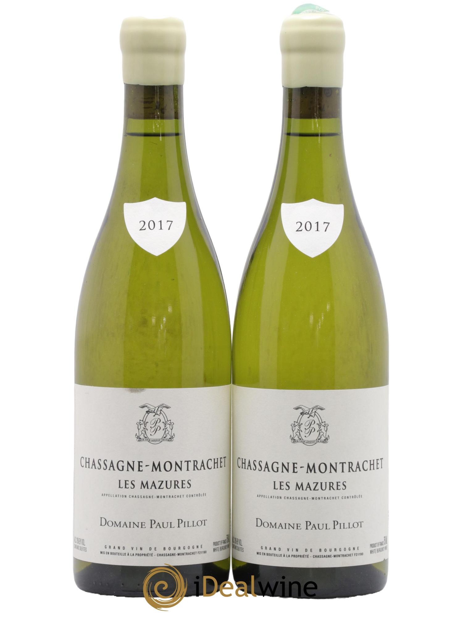 Chassagne-Montrachet Les Mazures Paul Pillot (Domaine) 2017 - Lot de 2 bouteilles - 0