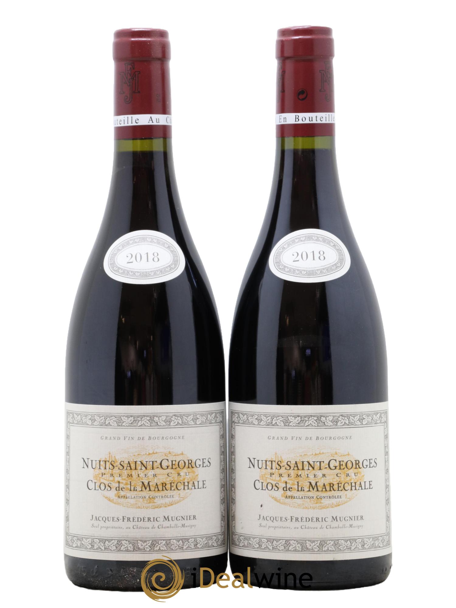 Nuits-Saint-Georges 1er Cru Clos de La Maréchale Jacques-Frédéric Mugnier 2018 - Lot de 2 bouteilles - 0