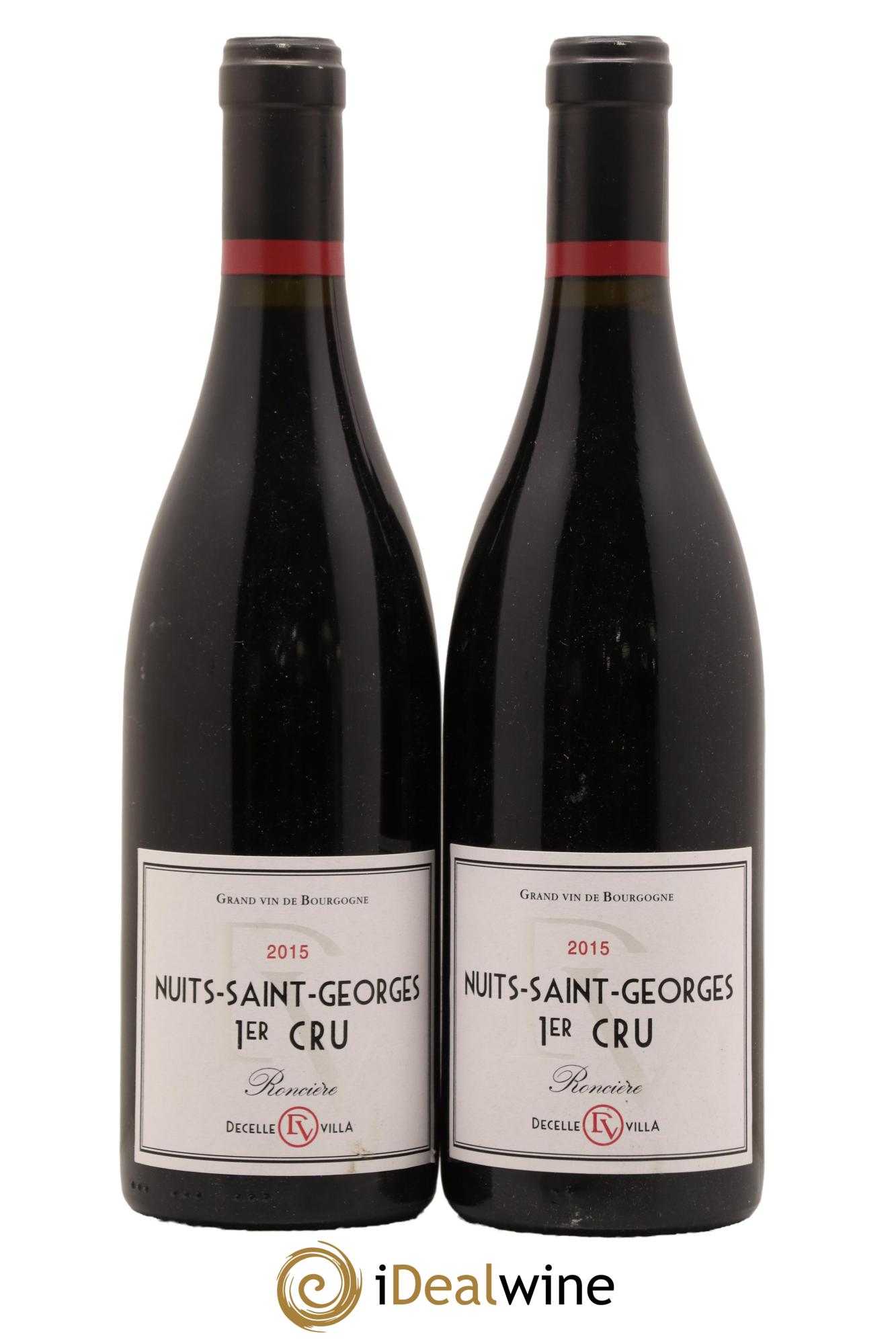 Nuits-Saint-Georges 1er Cru Ronciere Decelle Villa 2015 - Lot de 2 bouteilles - 0