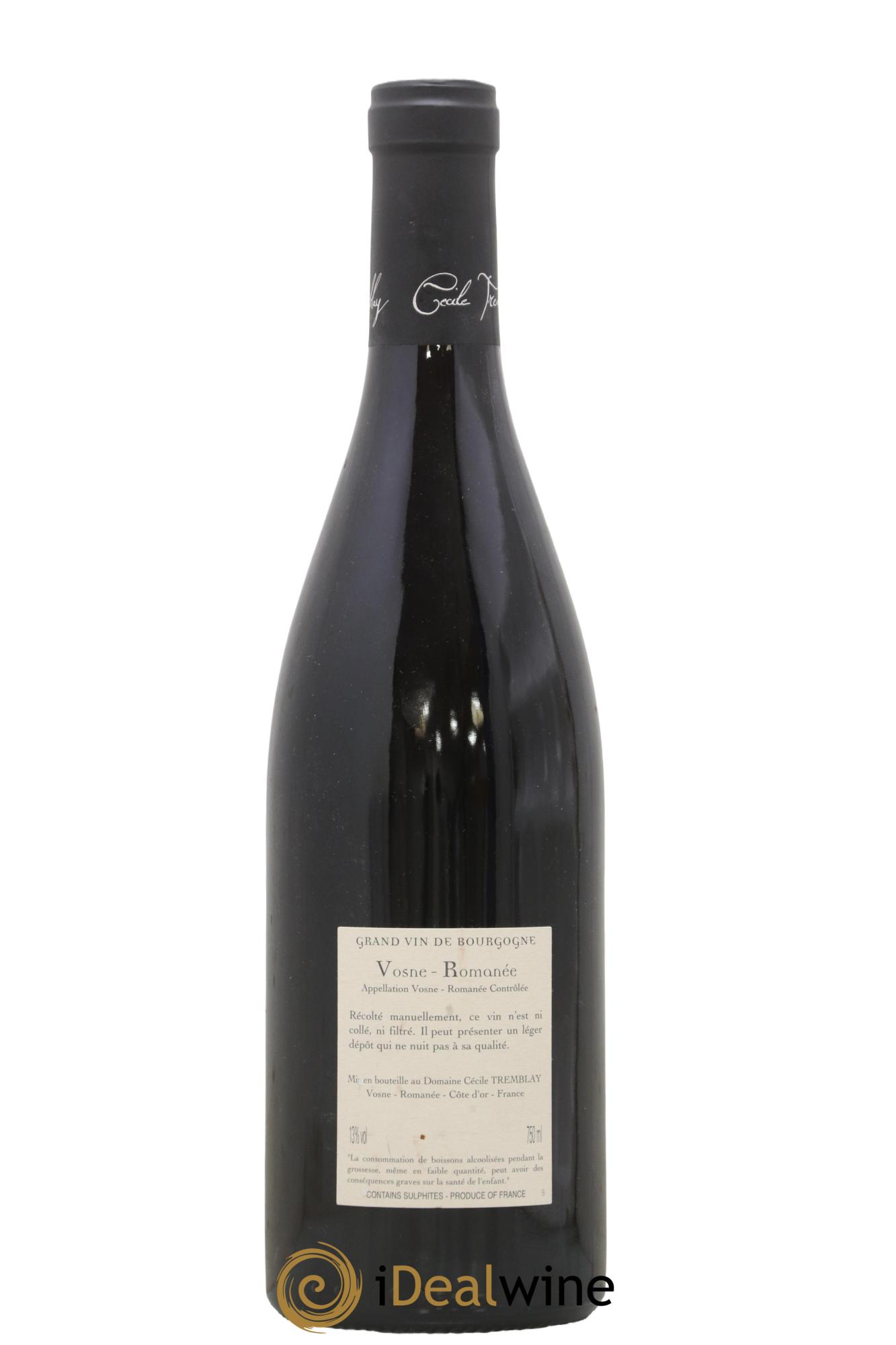 Vosne-Romanée Vieilles Vignes Cécile Tremblay  2017 - Lot of 1 bottle - 1