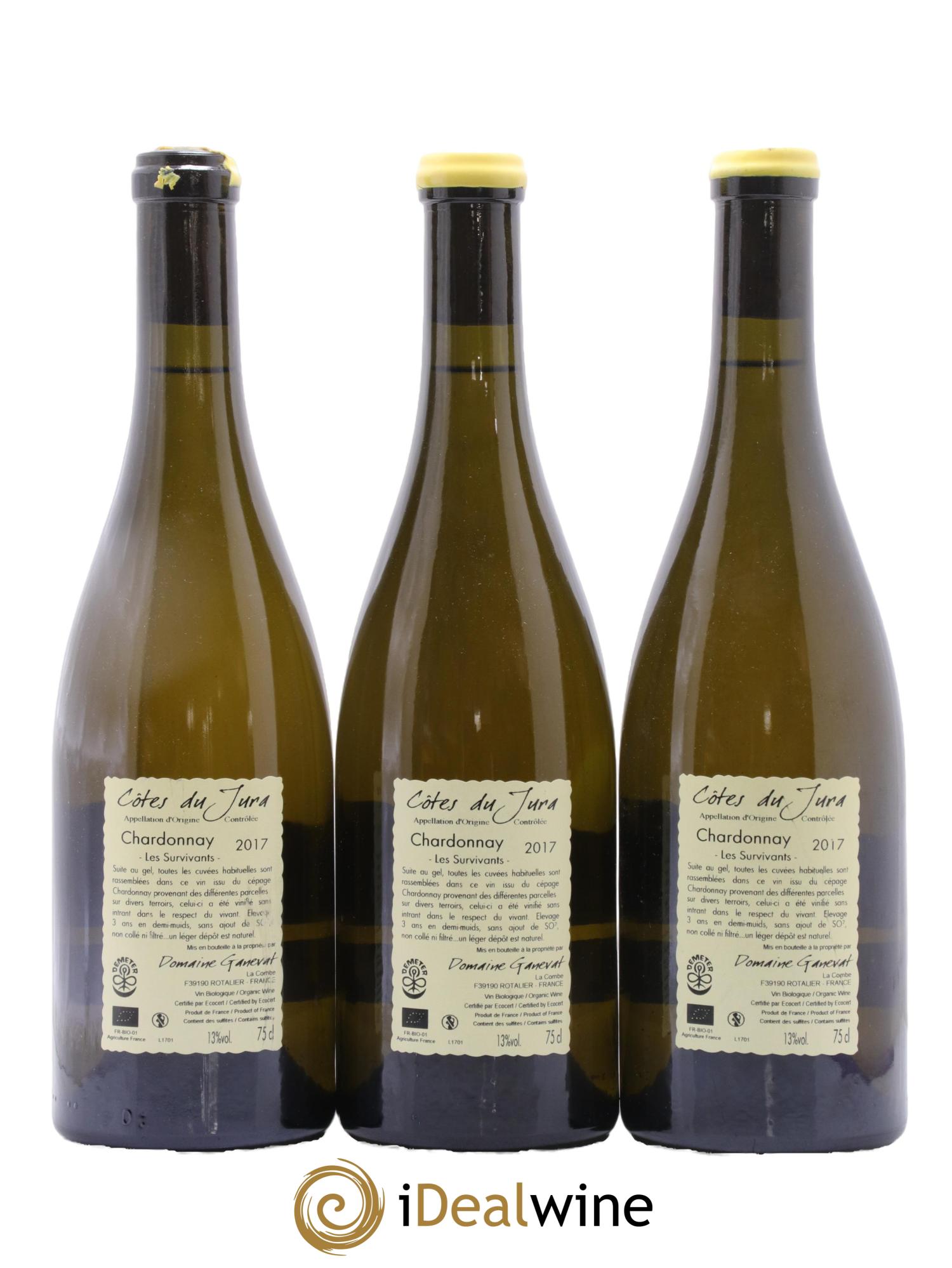 Côtes du Jura Les Survivants Jean-François Ganevat (Domaine) 2017 - Lot de 3 bouteilles - 1