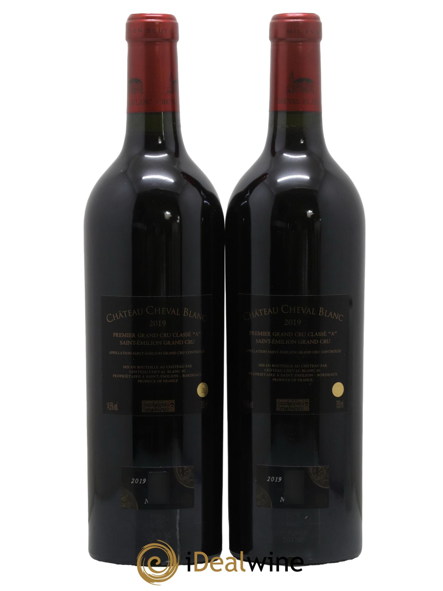 Château Cheval Blanc 1er Grand Cru Classé A 2019 - Lot de 2 bouteilles - 1