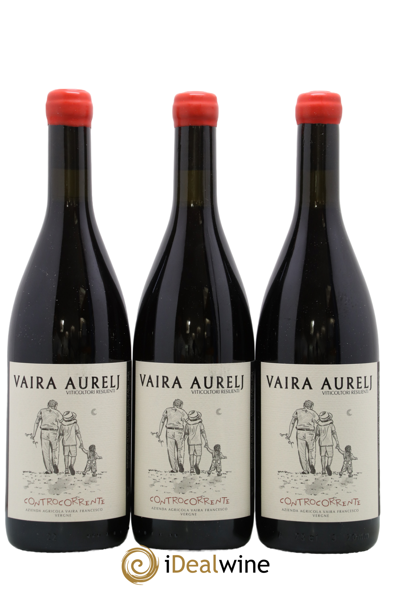 Italie Vino Rosse Controcorrente Vaira Aurelj 2022 - Lot de 3 bouteilles - 0