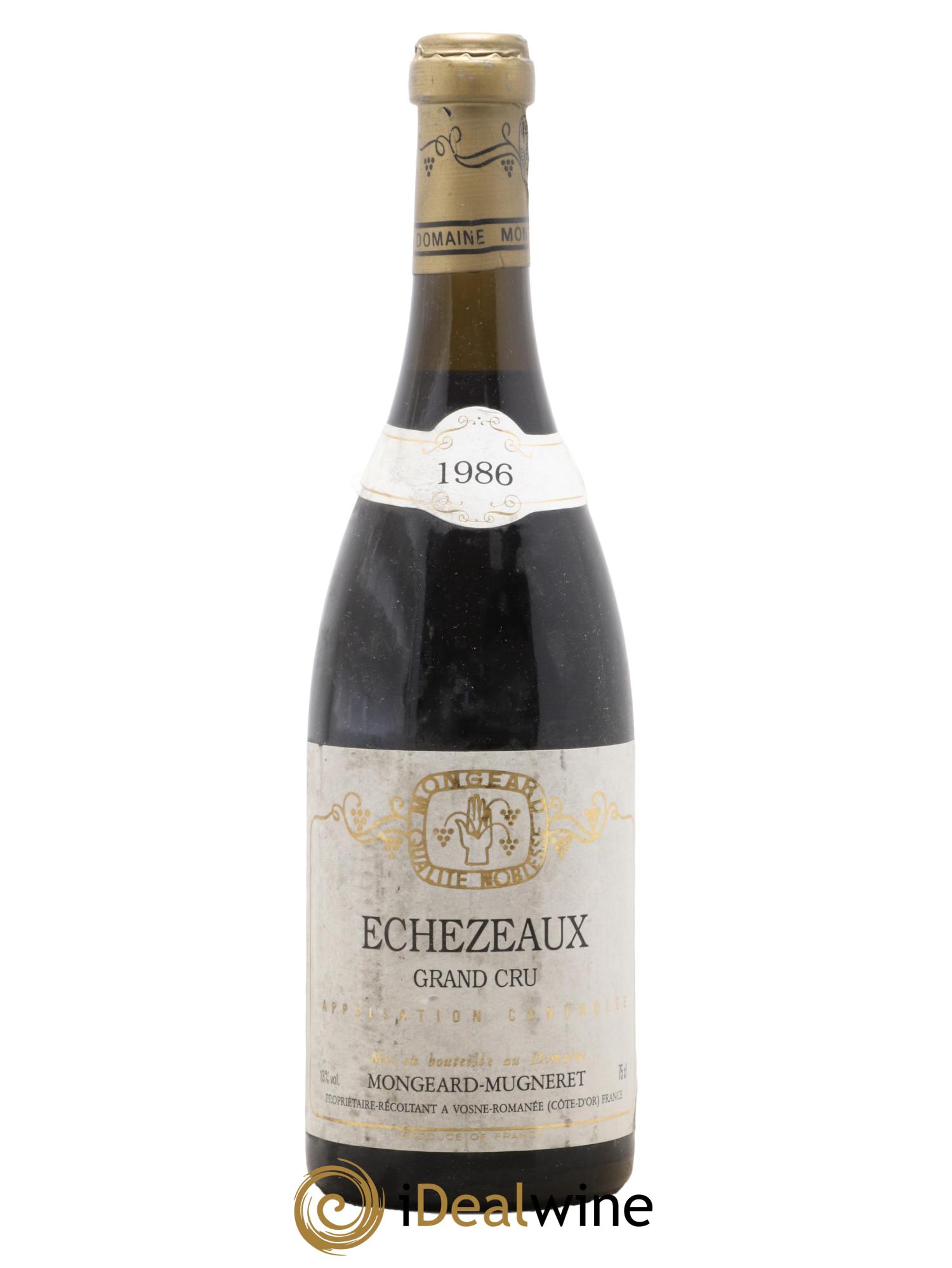 Echezeaux Grand Cru Mongeard-Mugneret (Domaine) 1986 - Lot de 1 bouteille - 0