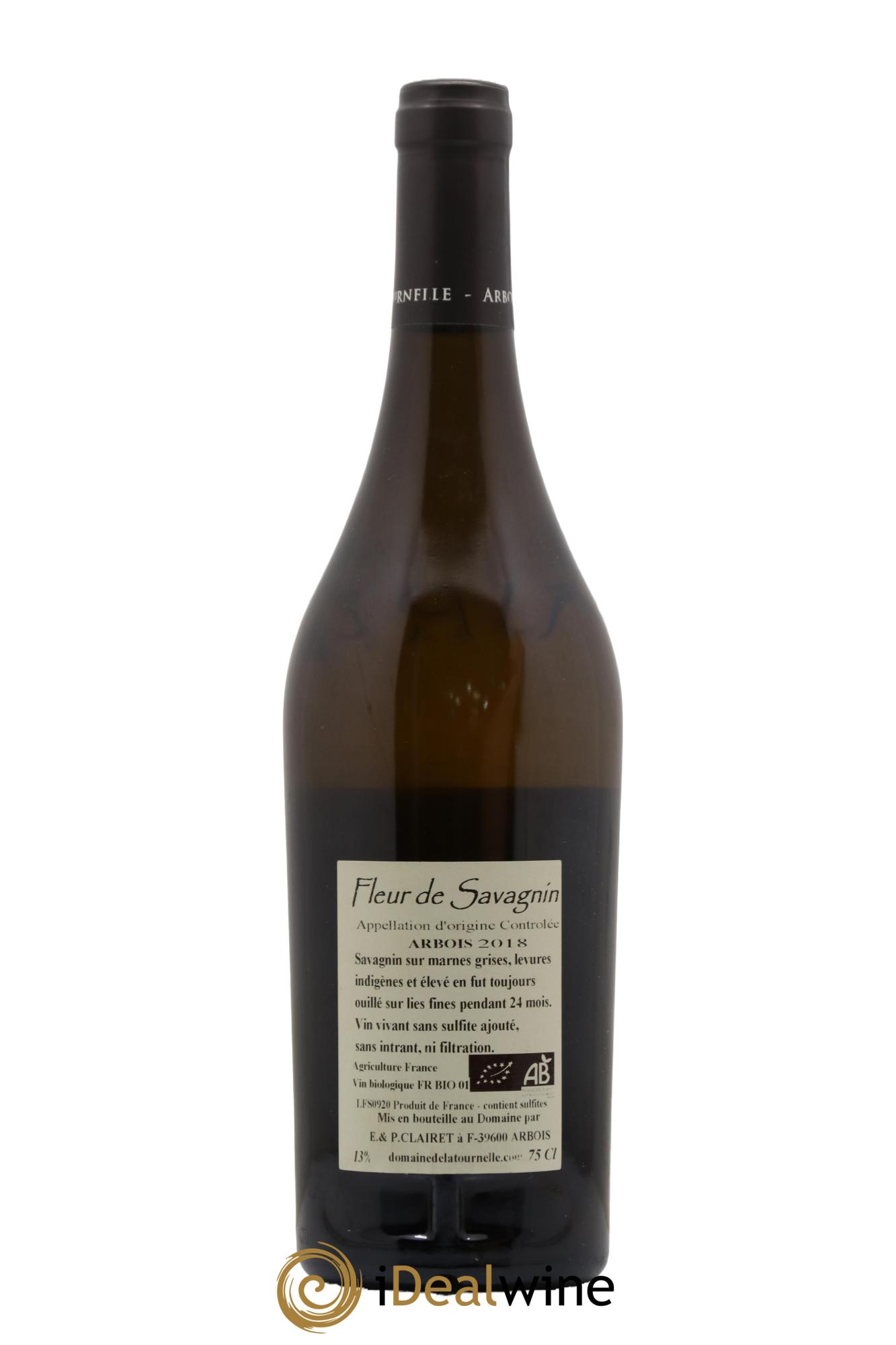 Arbois Fleur De Savagnin Domaine de la Tournelle 2018 - Lot de 1 bouteille - 1