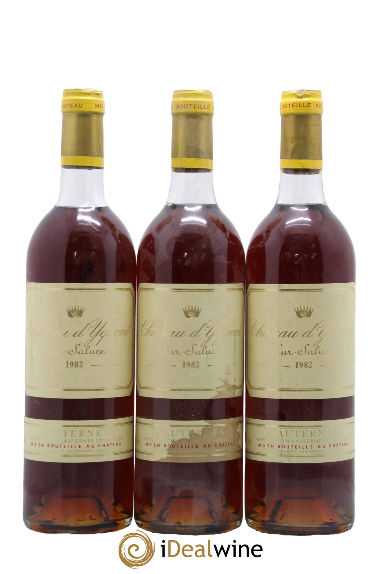 Château d' Yquem 1er Cru Classé Supérieur 1982 - Lot of 3 bottles - 0