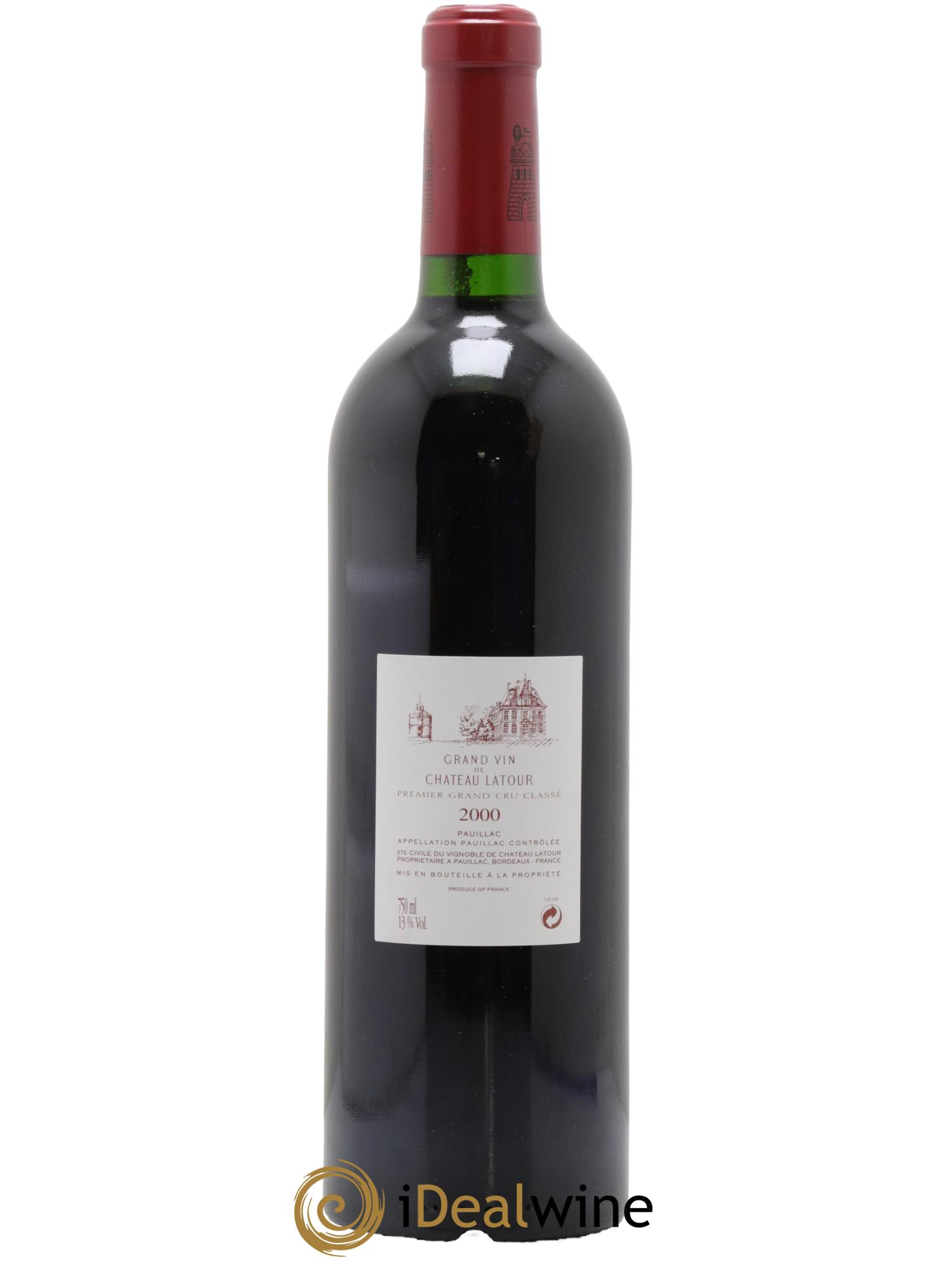 Château Latour 1er Grand Cru Classé 2000 - Lot de 1 bouteille - 1