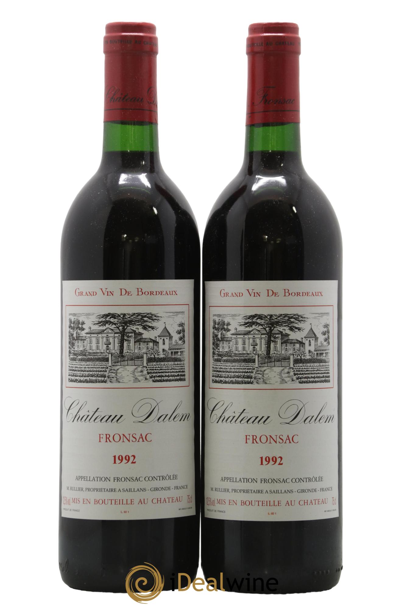 Château Dalem 1992 - Lot of 2 bottles - 0