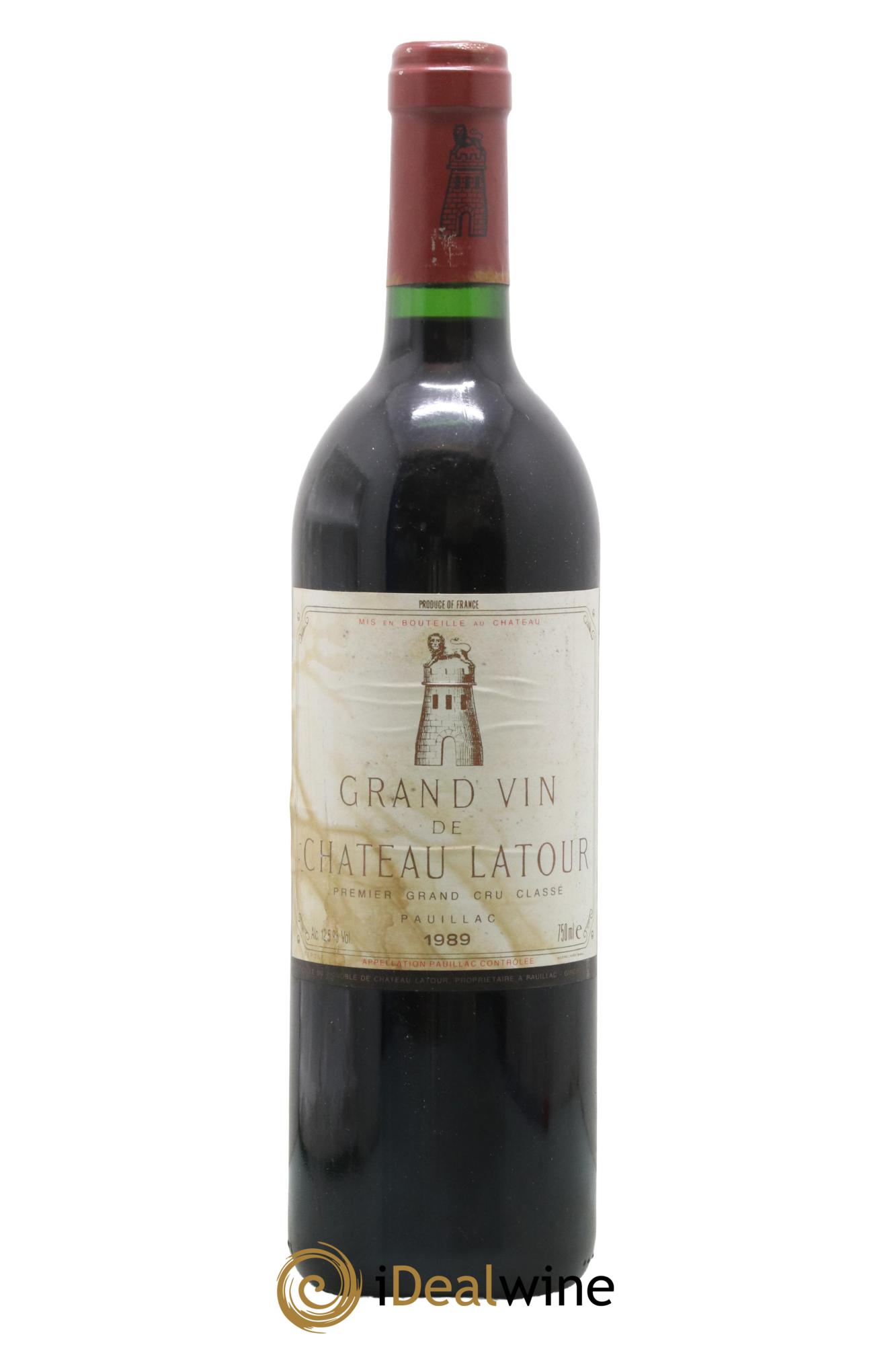 Château Latour 1er Grand Cru Classé 1989 - Lot de 1 bouteille - 0