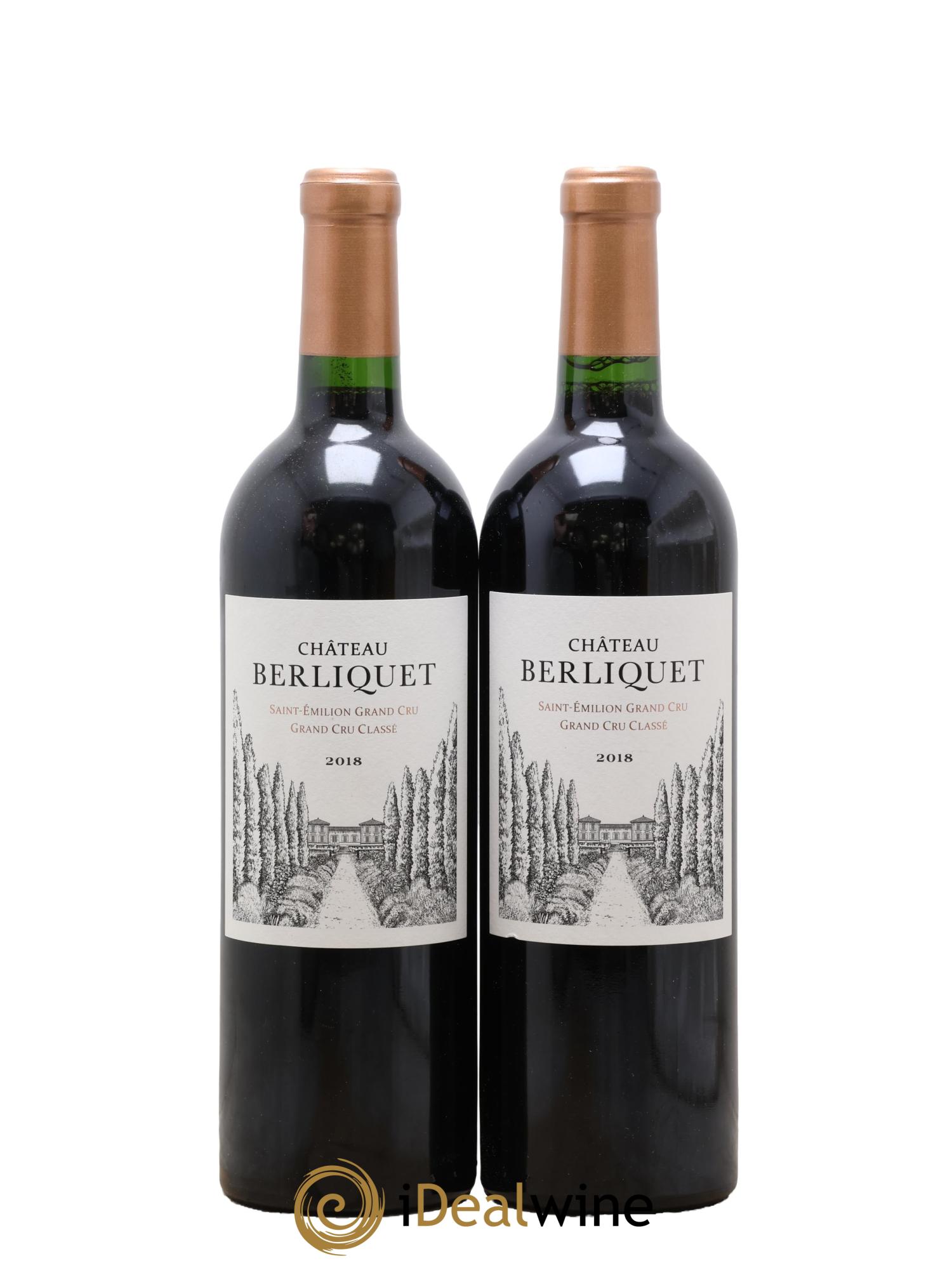 Château Berliquet Grand Cru Classé 2018 - Lot of 2 bottles - 0