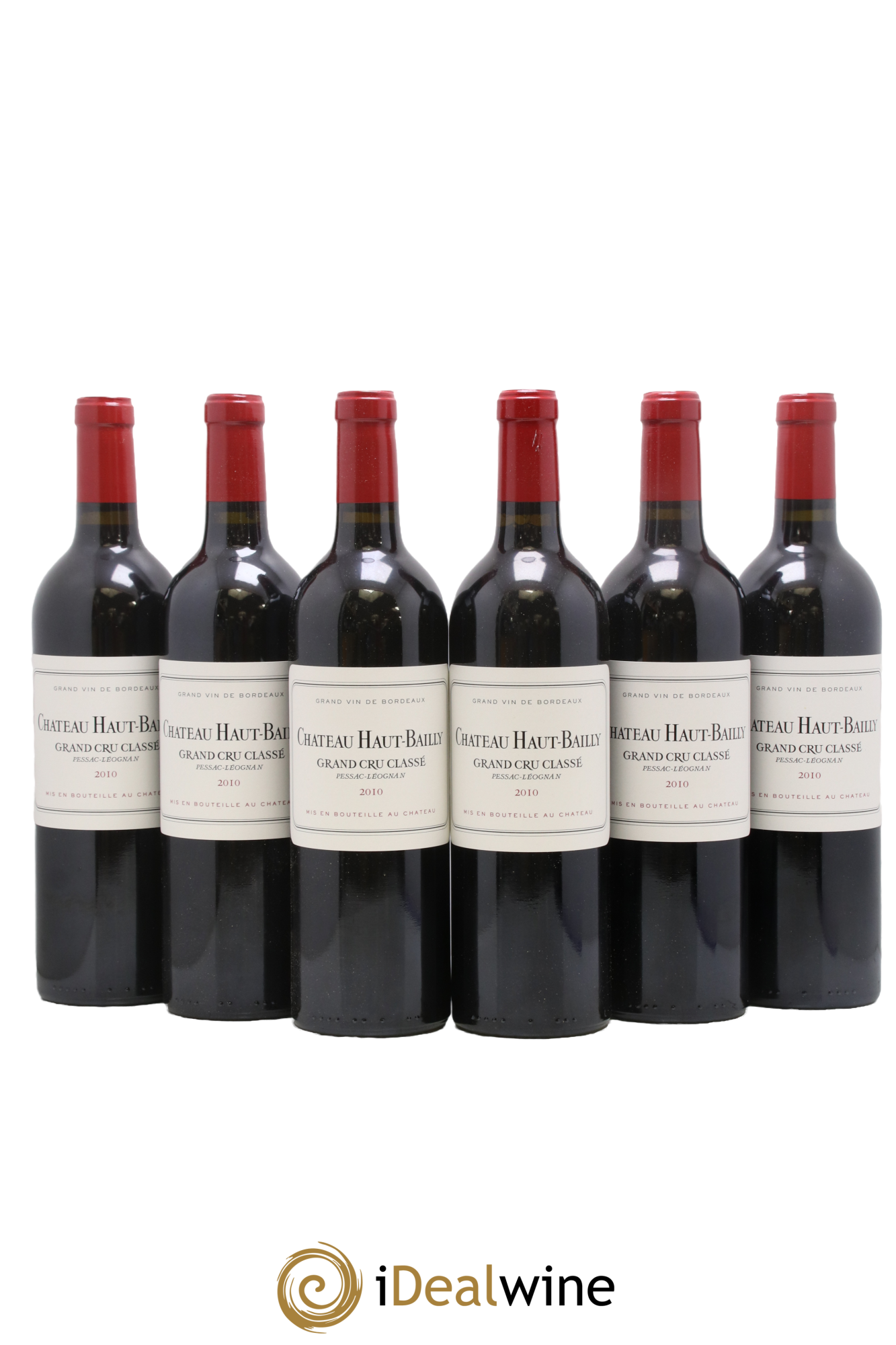 Château Haut-Bailly Cru Classé de Graves 2010 - Lot of 6 bottles - 0