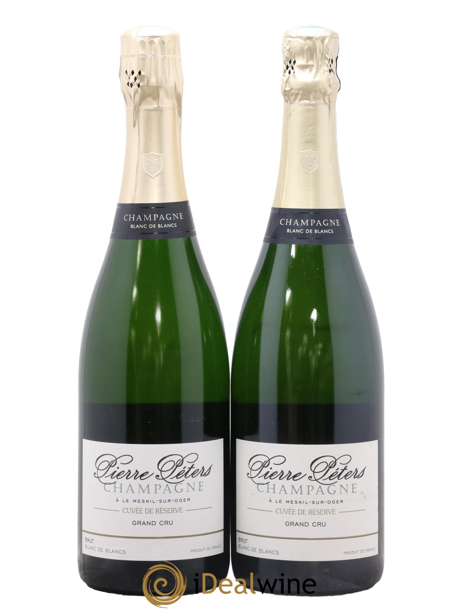 Blanc de Blancs Cuvée de Réserve Grand Cru Brut Pierre Péters - Posten von 2 Flaschen - 0