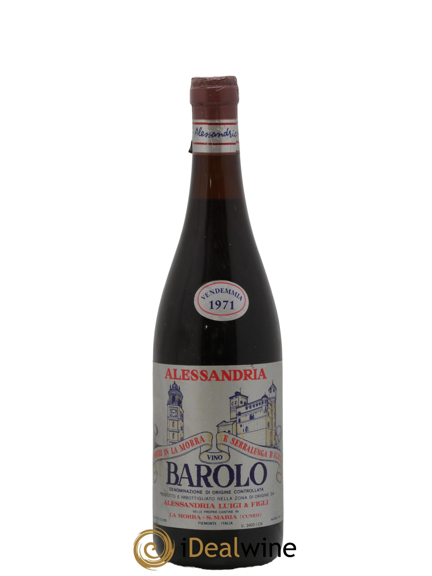 Barolo Alessandria Luigi 1971 - Lot de 1 bouteille - 0