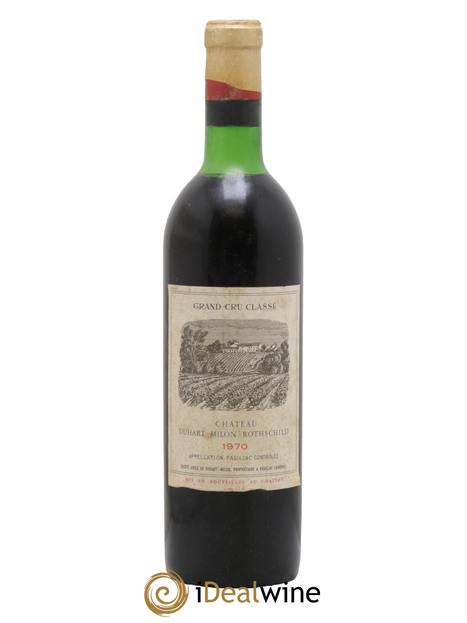 Château Duhart-Milon 4ème Grand Cru Classé 1970 - Lot of 1 bottle - 0