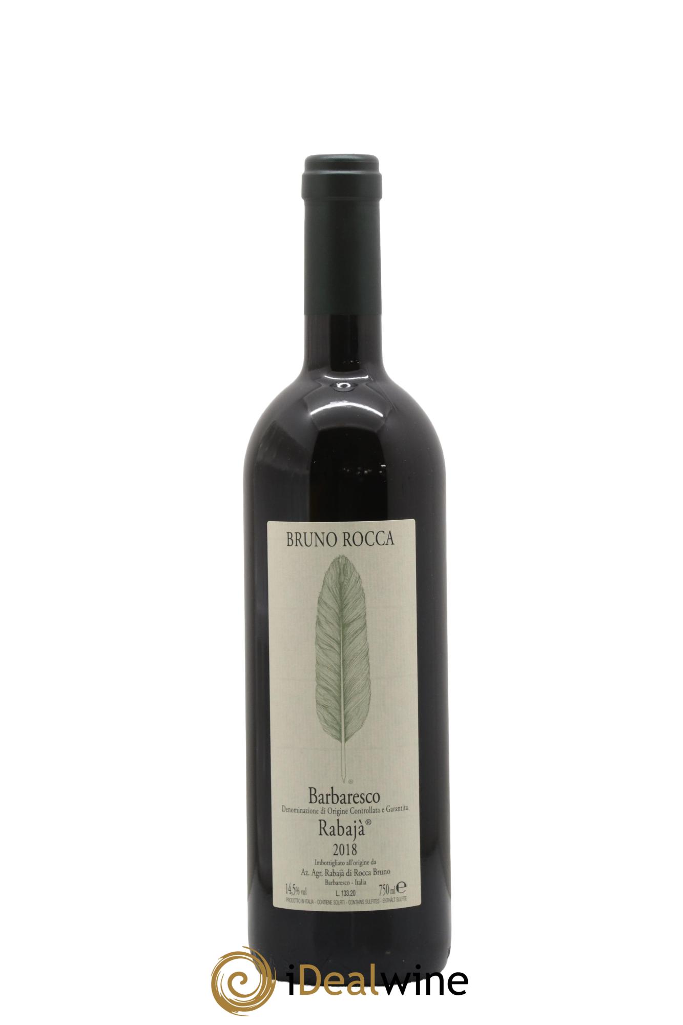 Barbaresco DOCG Rabajà Bruno Rocca  2018 - Lot of 1 bottle - 0