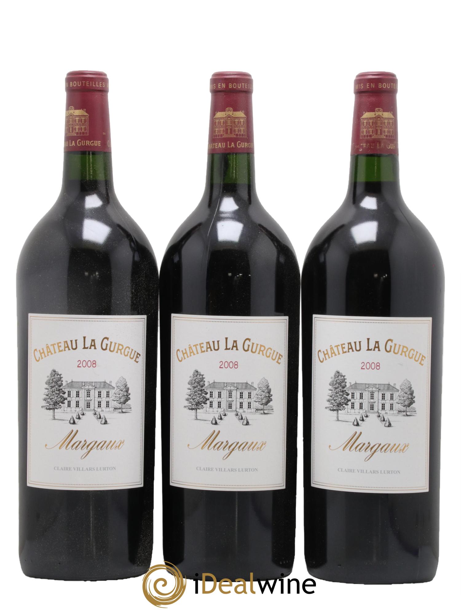 Château la Gurgue Cru Bourgeois 2008 - Lot de 3 magnums - 0