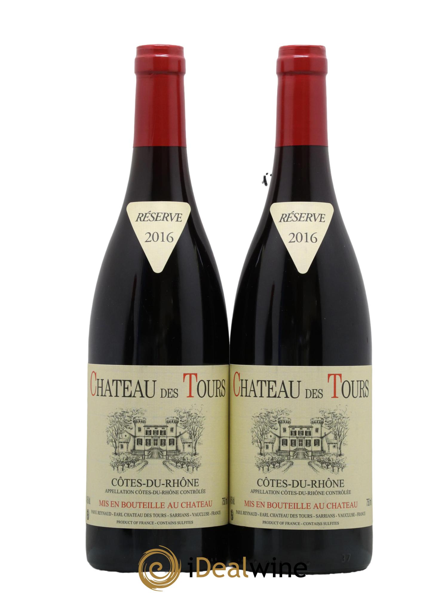 Côtes-du-Rhône Château des Tours Emmanuel Reynaud 2016 - Lot de 2 bouteilles - 0