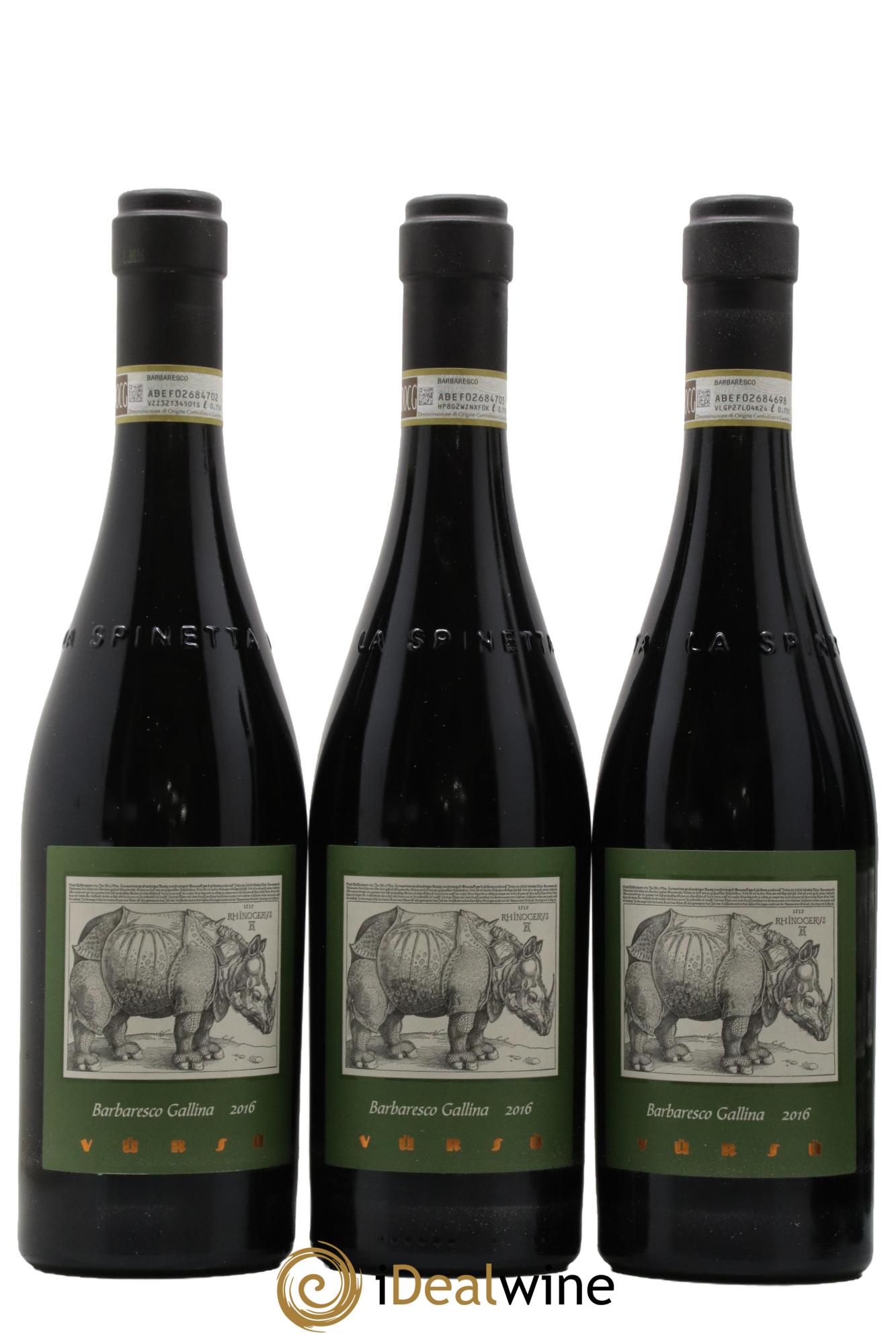 Barbaresco DOCG Vigneto Gallina Vursu La Spinetta - Giorgio Rivetti 2016 - Posten von 6 Flaschen - 2