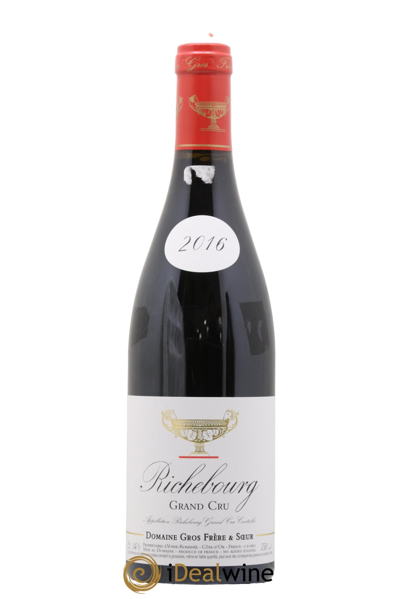 Richebourg Grand Cru Gros Frère & Soeur 2016 - Lot de 1 bouteille - 0