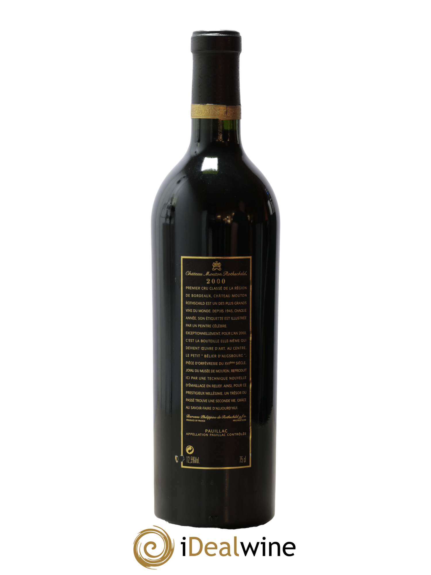 Château Mouton Rothschild 1er Grand Cru Classé 2000 - Lot de 1 bouteille - 1