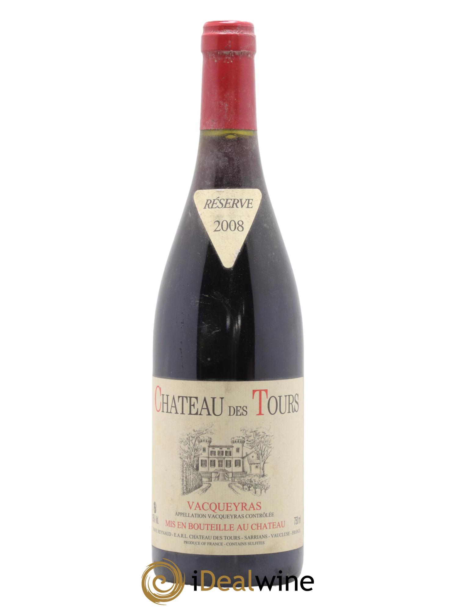 Vacqueyras Château des Tours Emmanuel Reynaud 2008 - Lot de 1 bouteille - 0